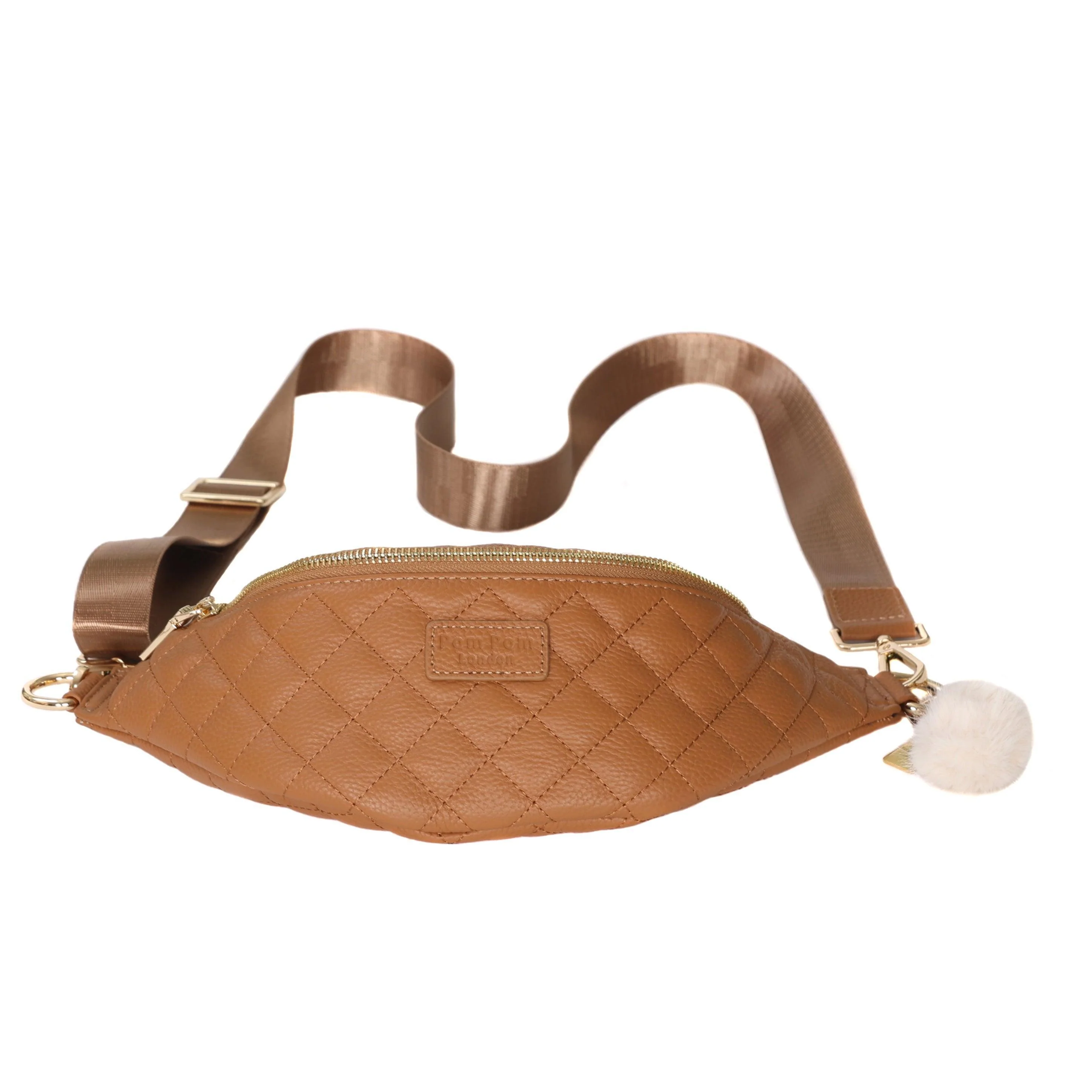 Quilted Bum Bag Maple & Accessories - Image 3