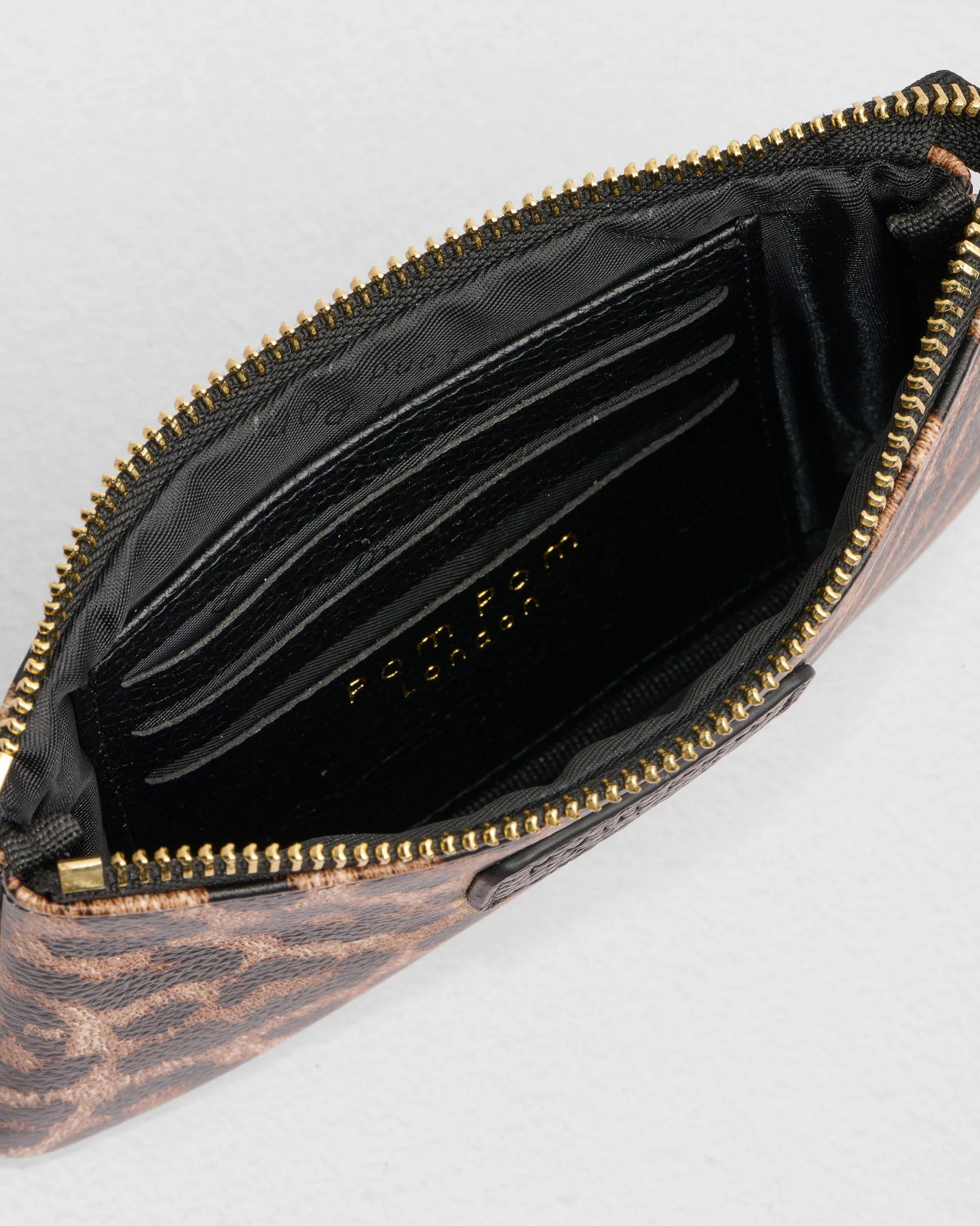 Chelsea Coin Purse Leopard Print Black - Image 4