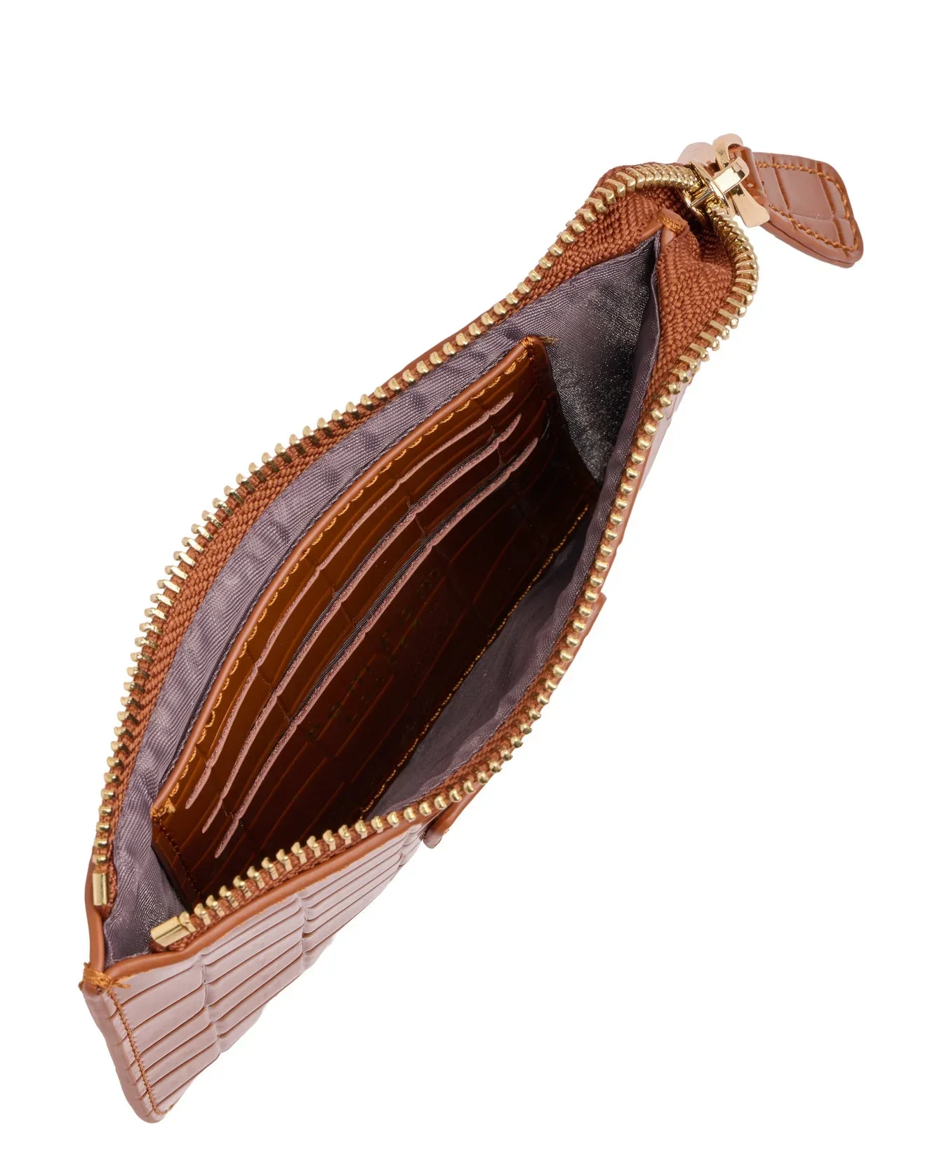 Chelsea Coin Purse Patent Croc Chestnut - Image 2