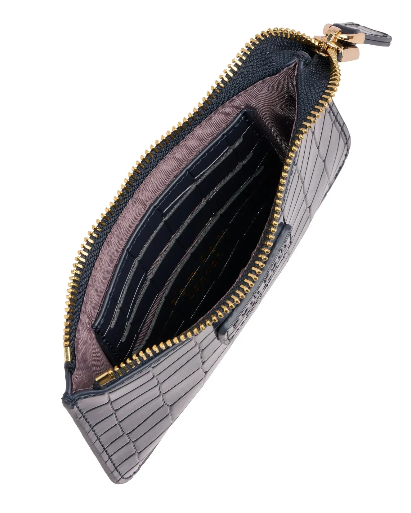 Chelsea Coin Purse Patent Croc Navy - Image 2