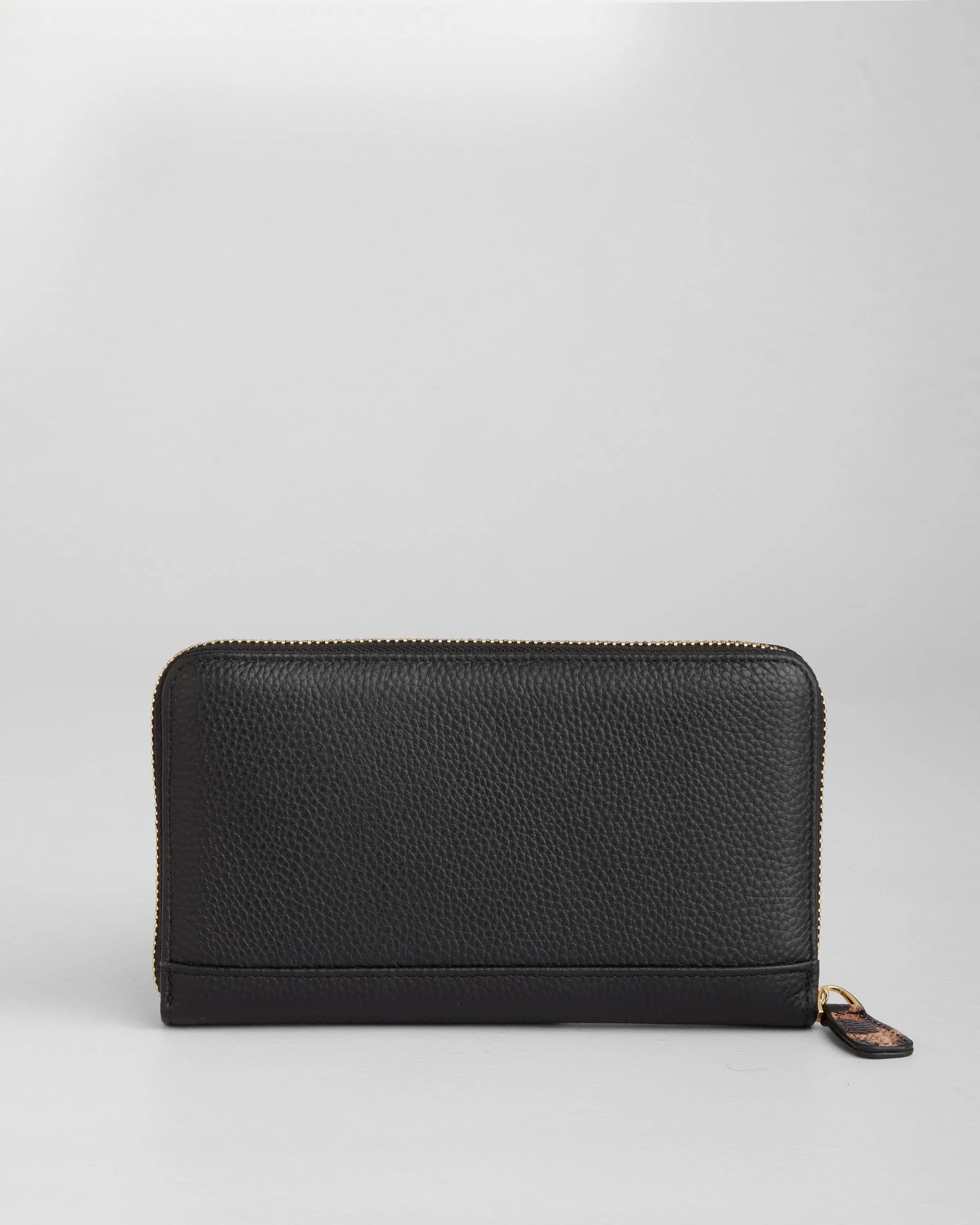 Chelsea Wallet Purse Leopard Print Black - Image 3