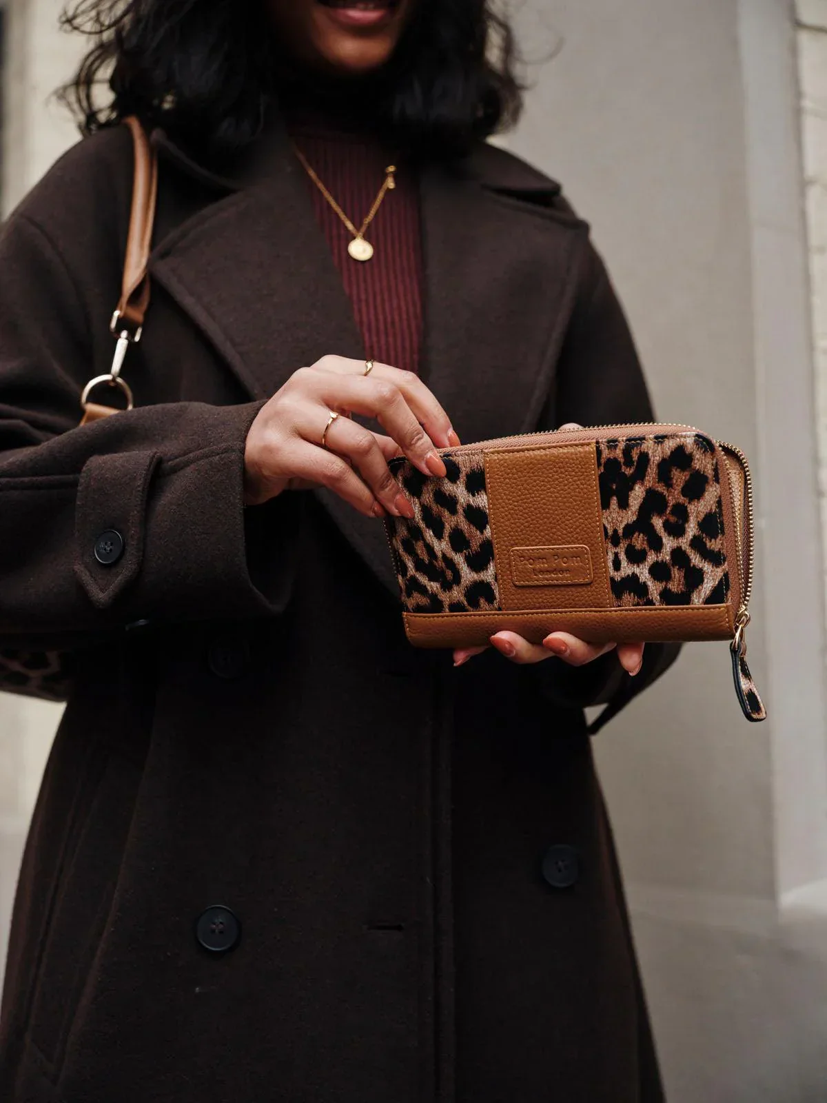 Chelsea Wallet Purse Leopard Print Maple - Image 2