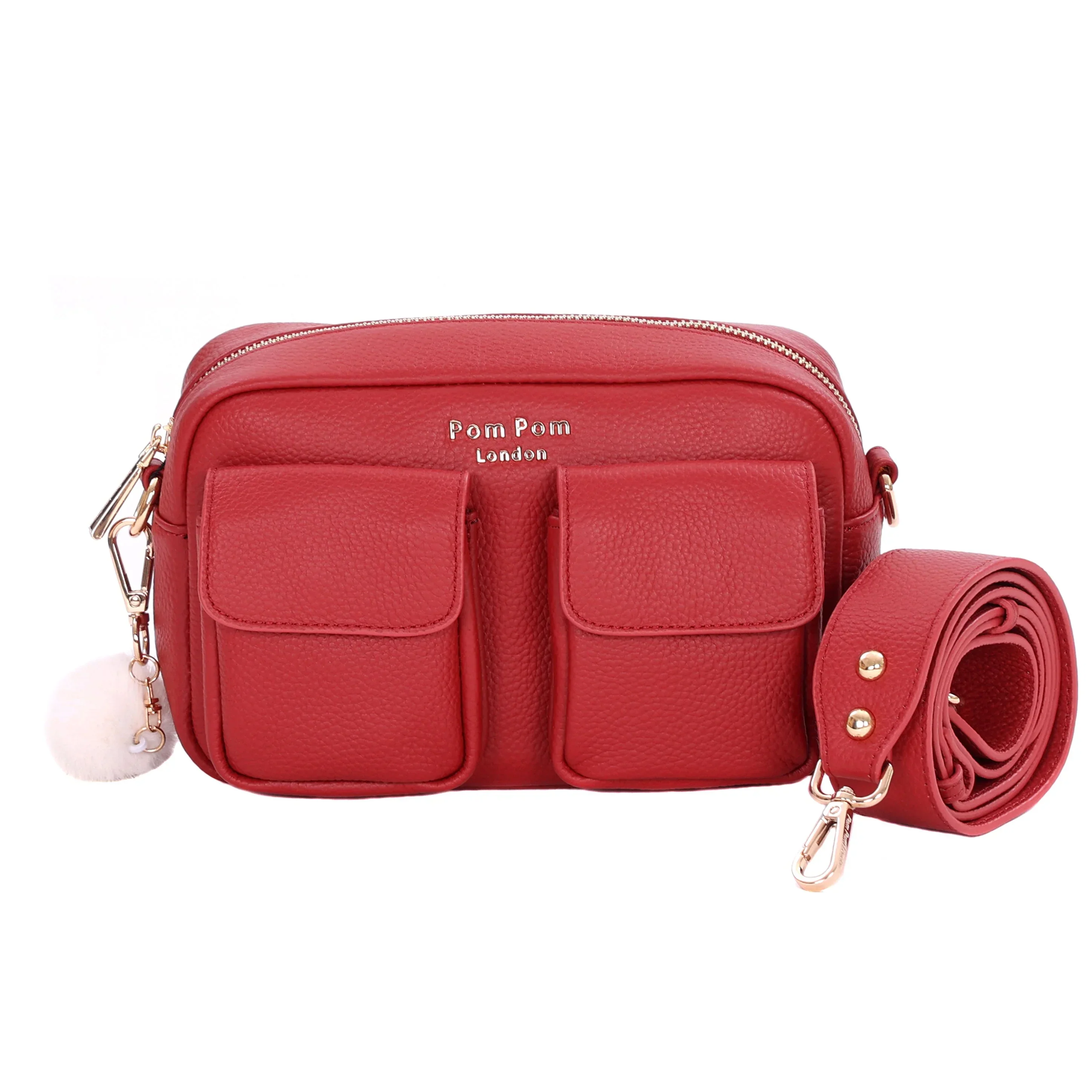 Chiswick Cargo Bag Crimson Red - Image 3