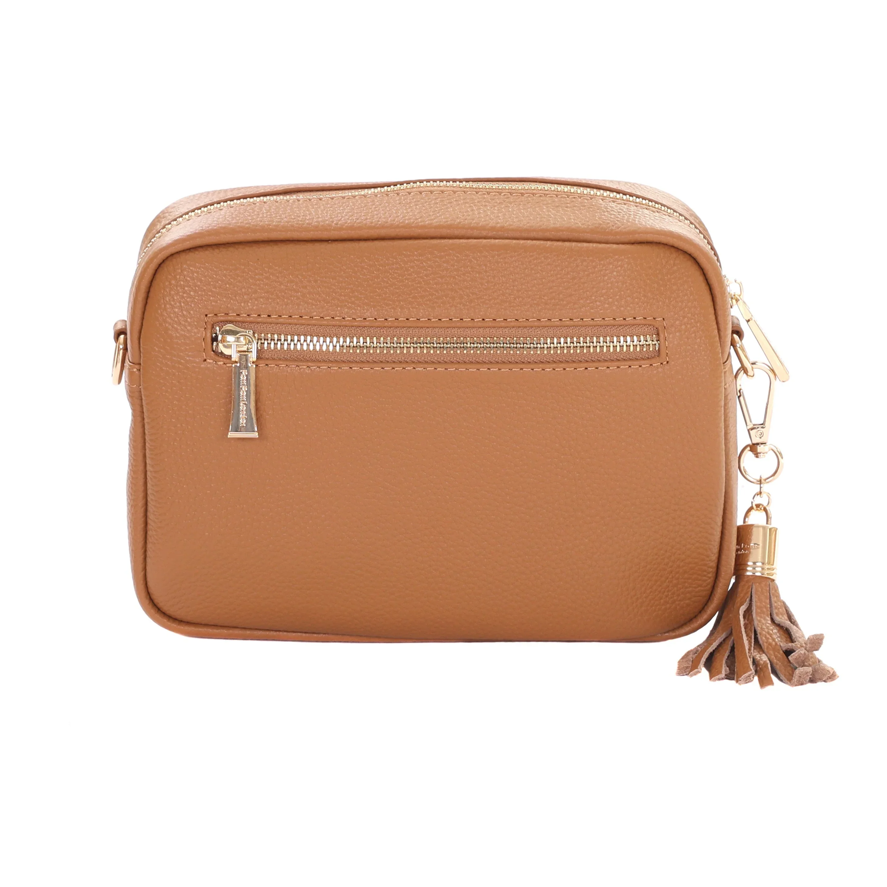 City Faux Fleece & Leather Bag Maple - Image 3