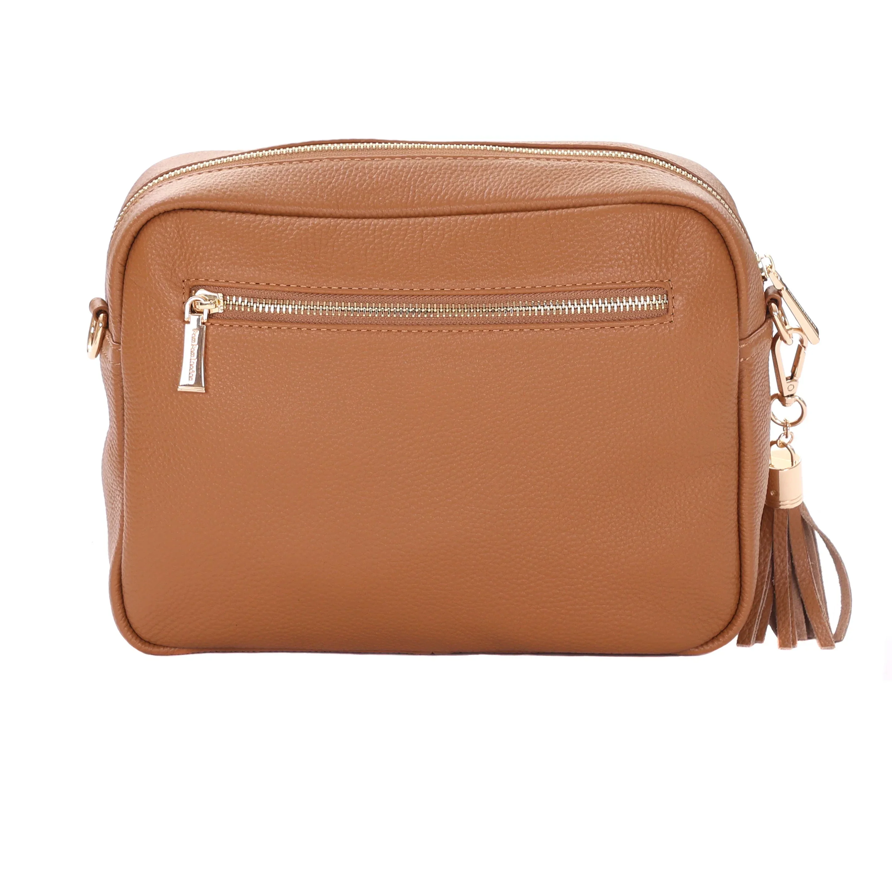 City Plus Faux Fleece & Leather Bag Maple - Image 3