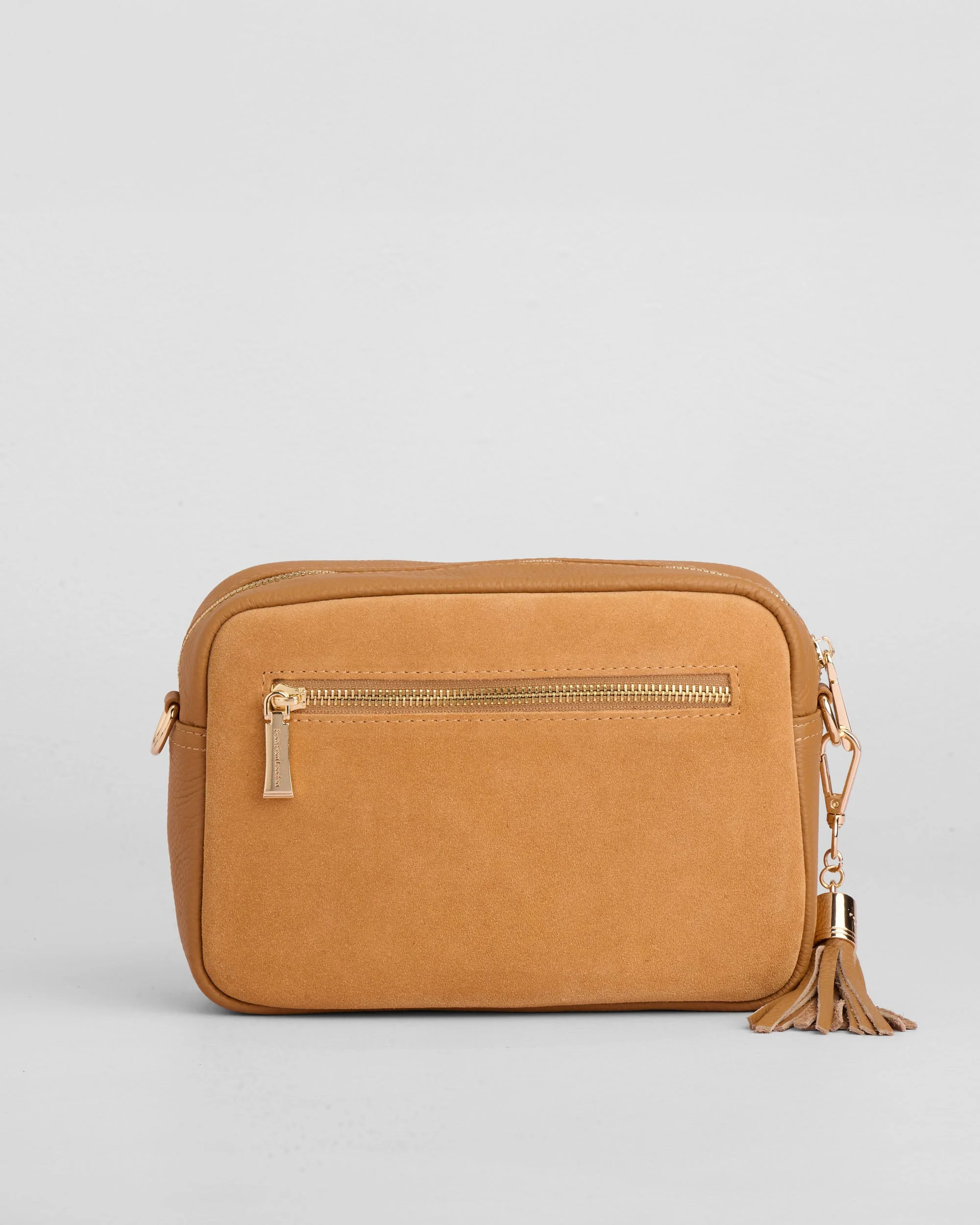 City Suede & Leather Bag Maple - Image 4