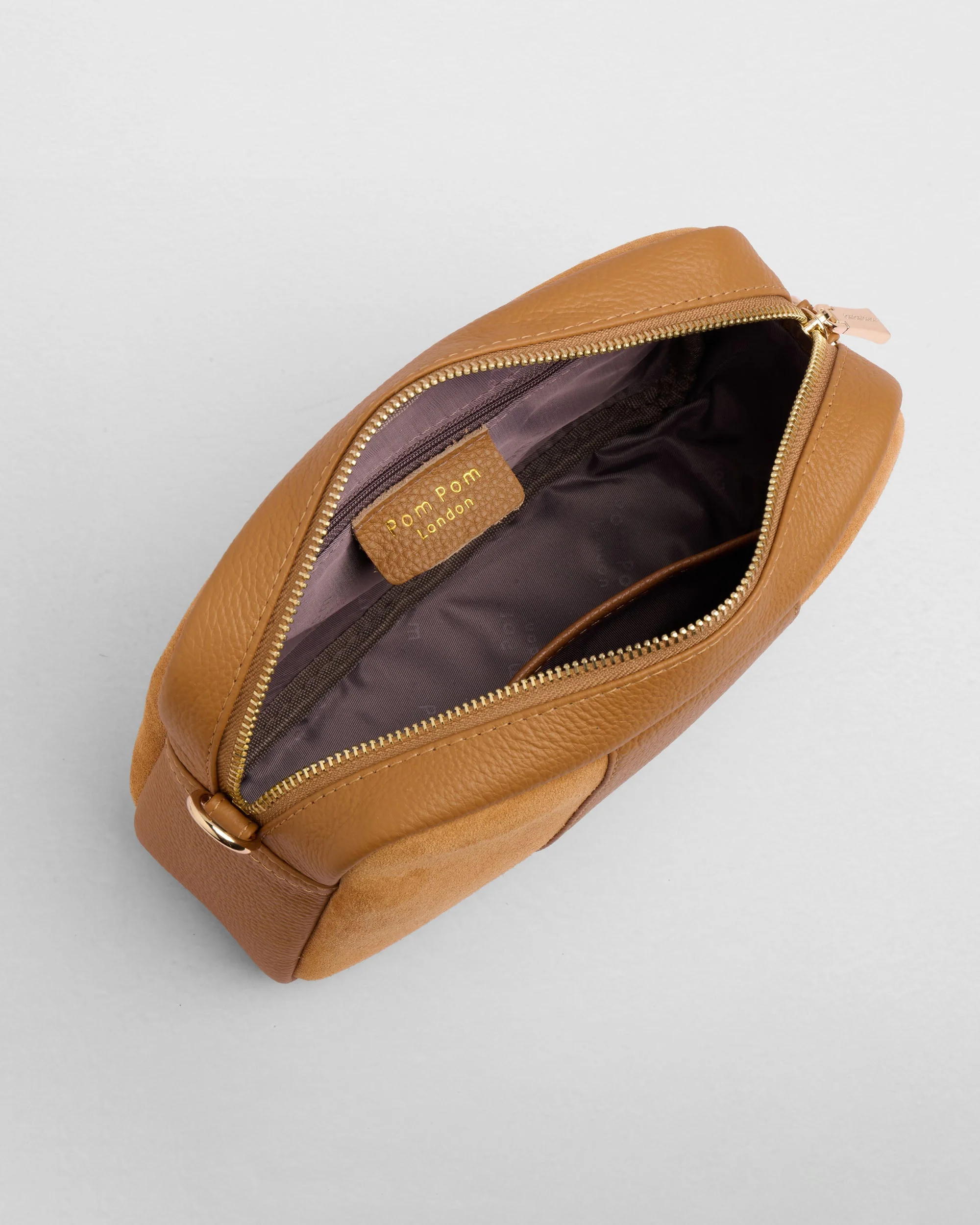 City Suede & Leather Bag Maple - Image 5