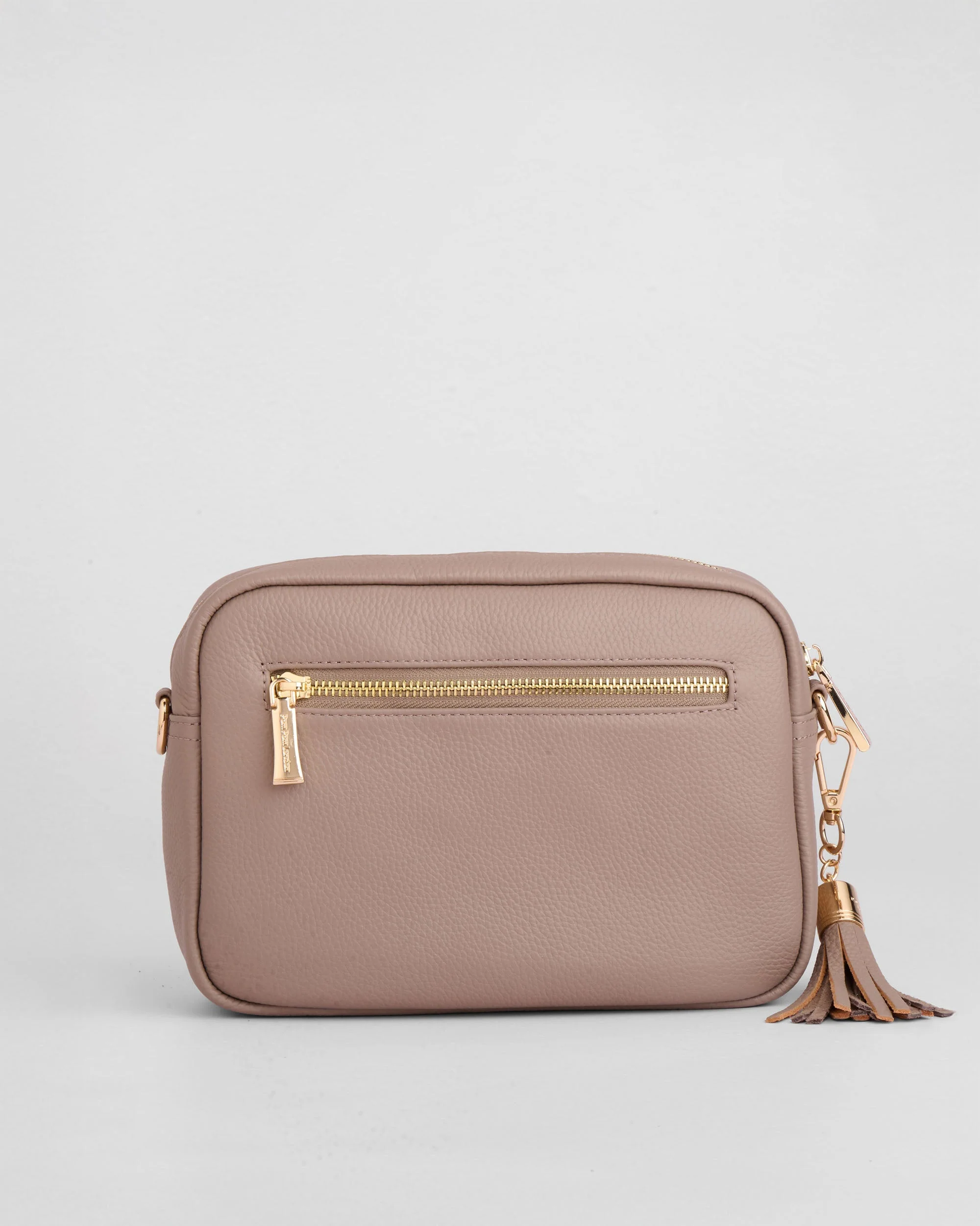 City Suede & Leather Bag Mocha - Image 4