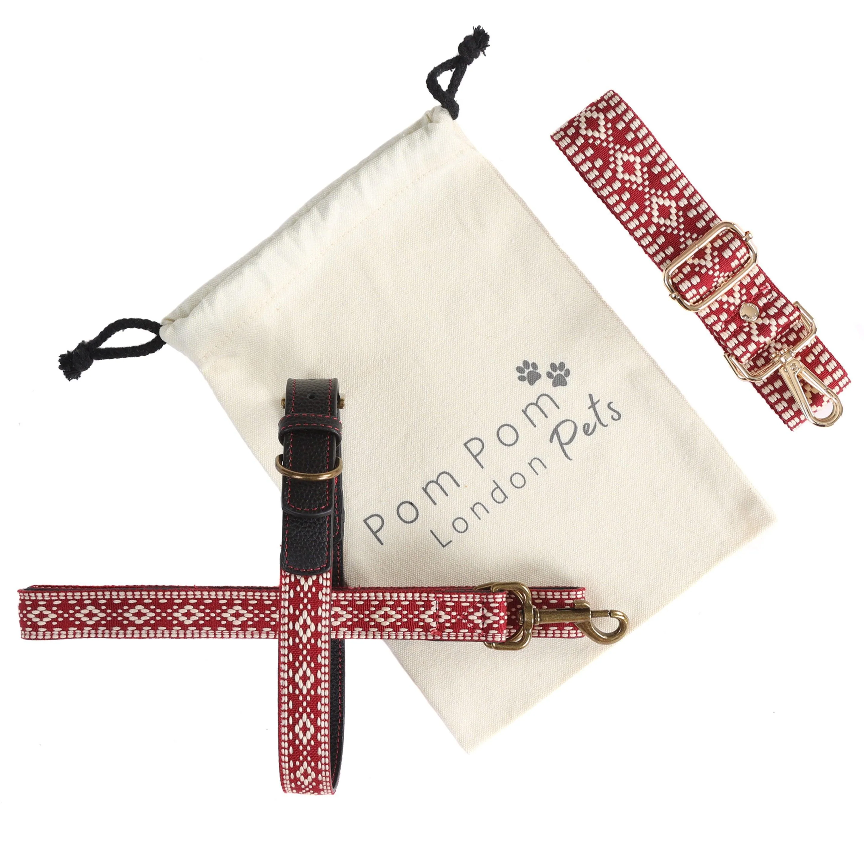 Collar and Lead Set - Cranberry - Image 4