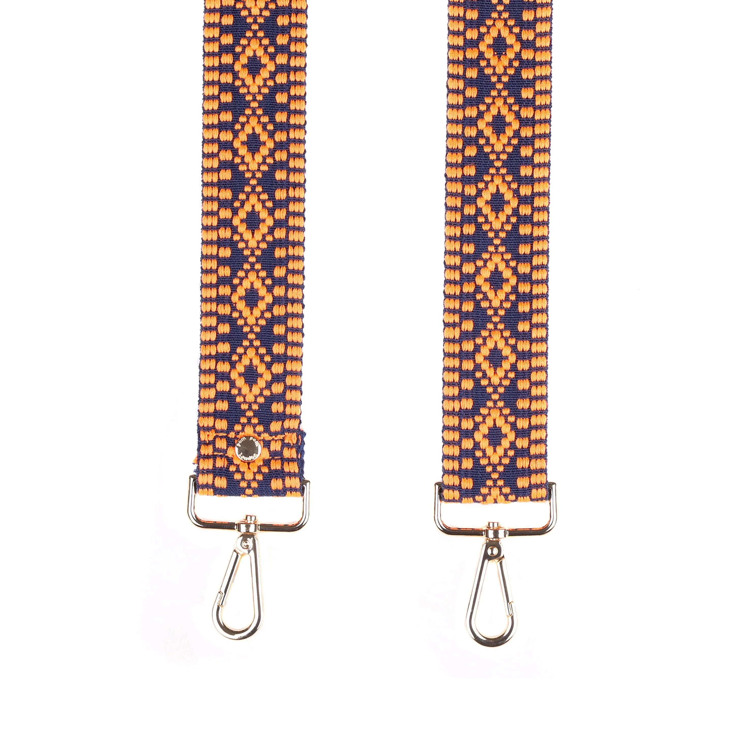 Collar and Lead Set - Orange & Navy - Image 3