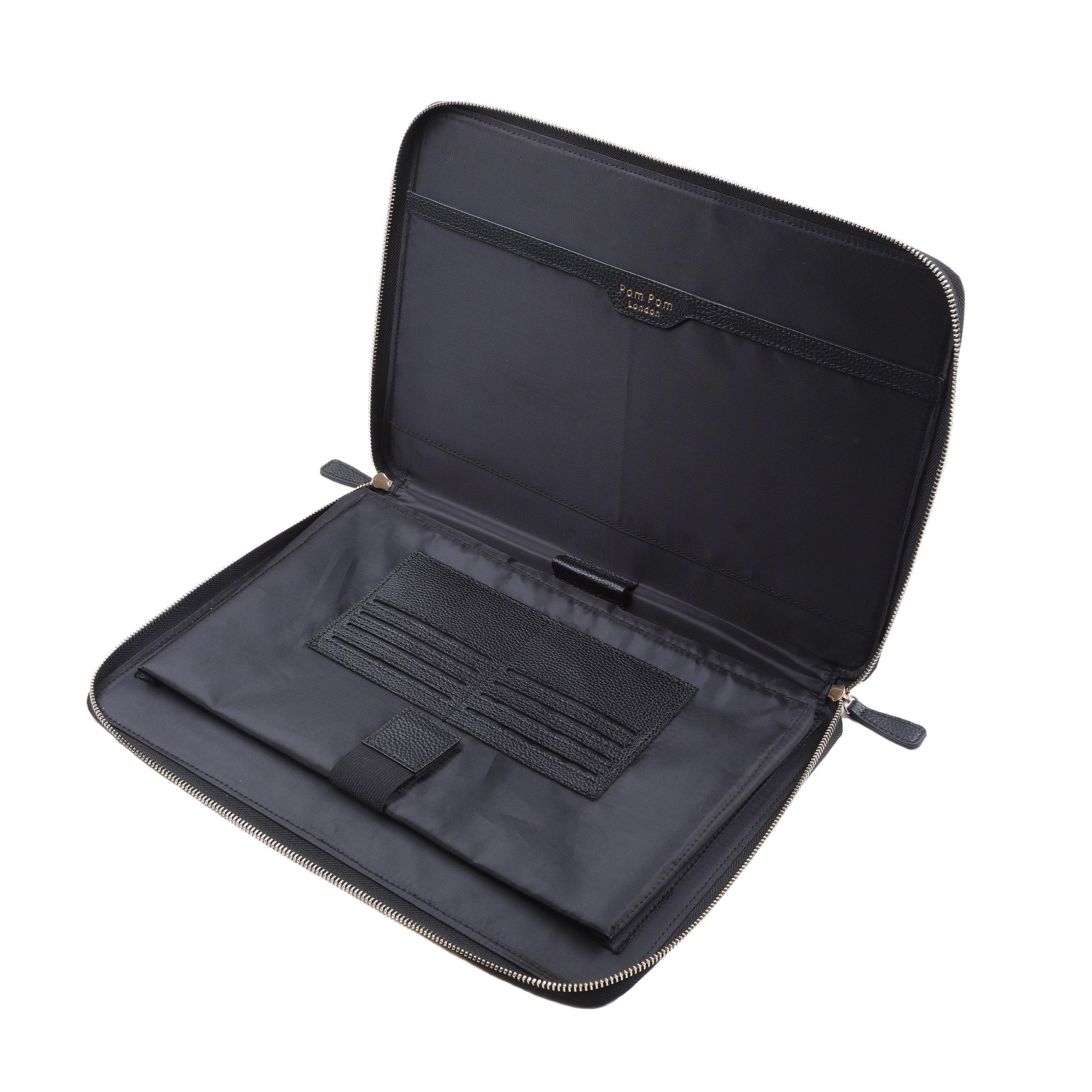 Pom Pom London Laptop Sleeve Black - Image 3