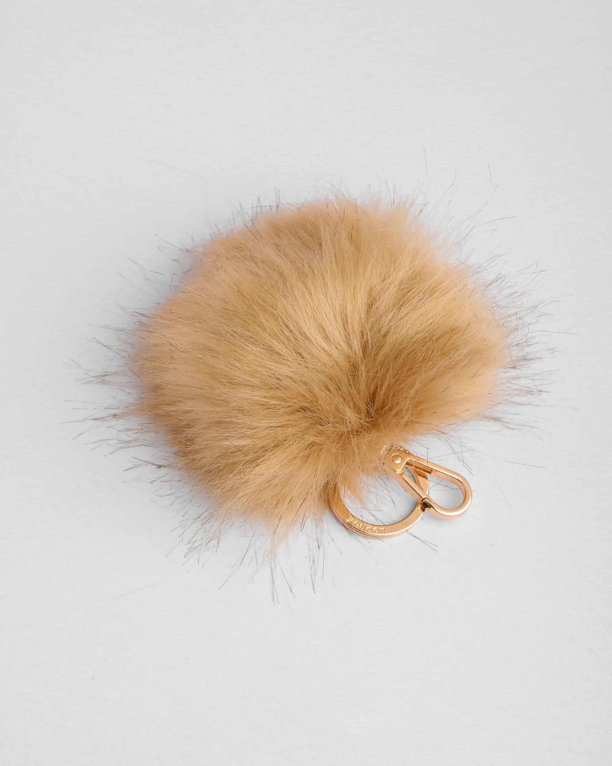 Large Pom Pom Keyring - Maple - Image 2