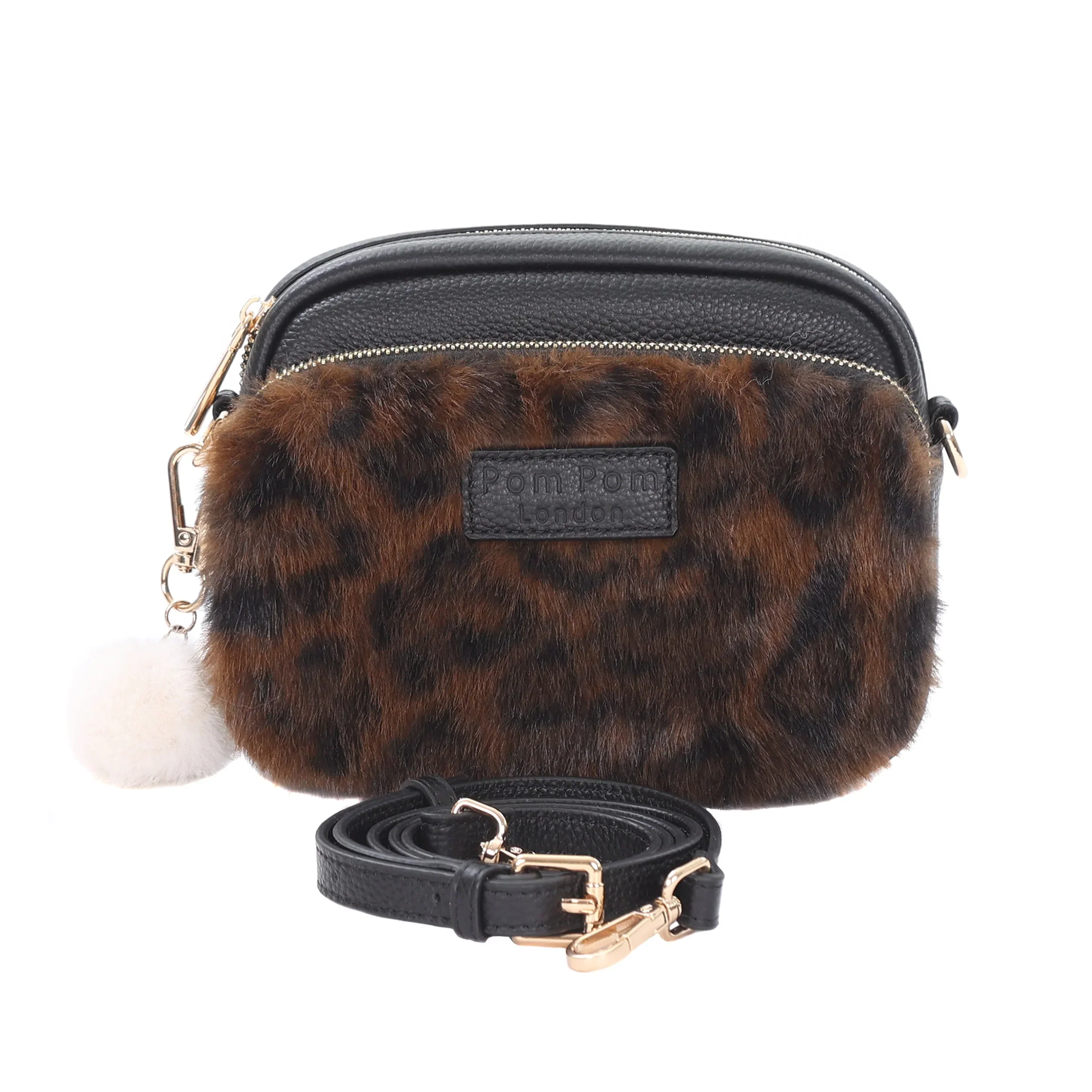 Original Bag Leopard Print Faux Fur Black Bundle - Image 2