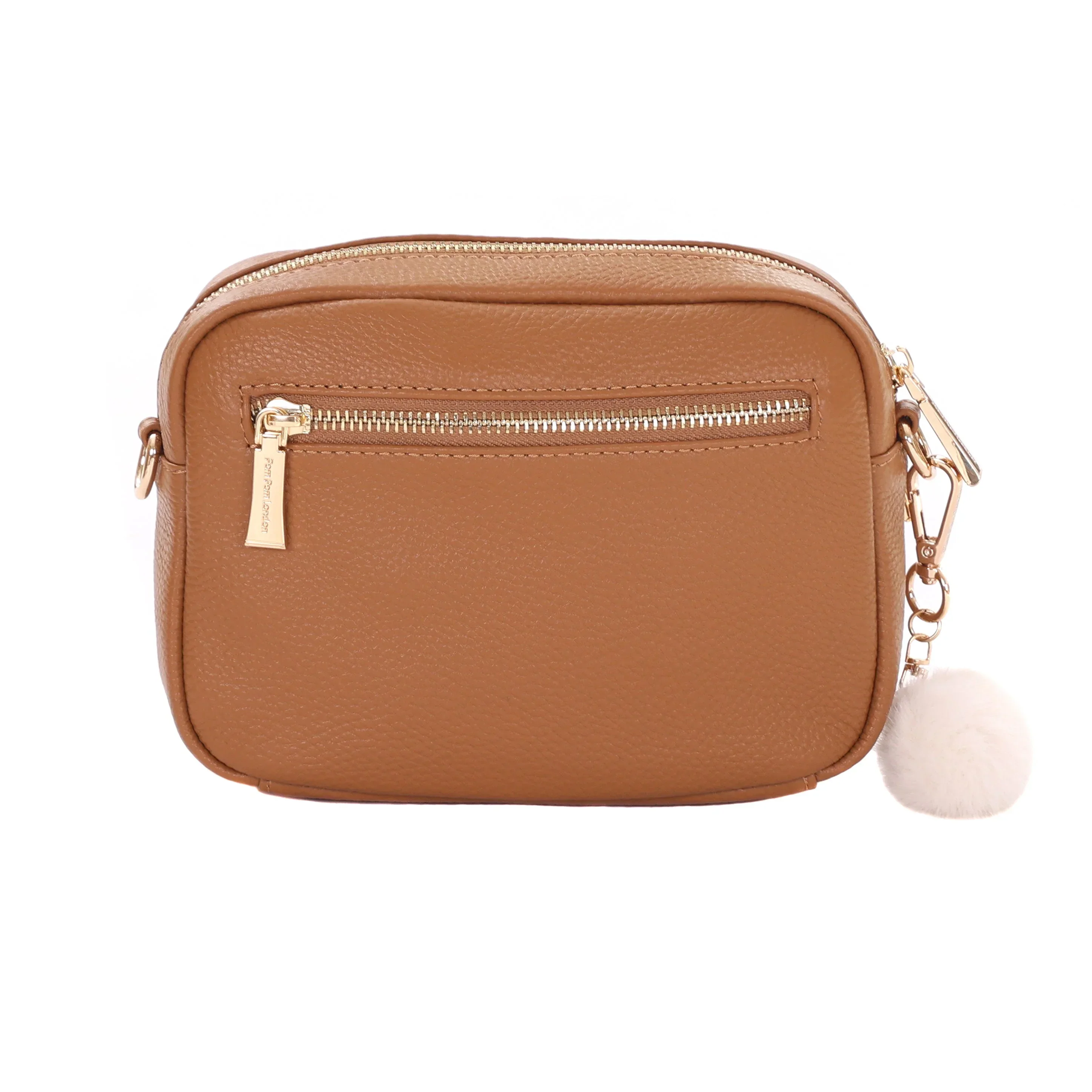 Original Faux Fleece & Leather Bag Maple - Image 3