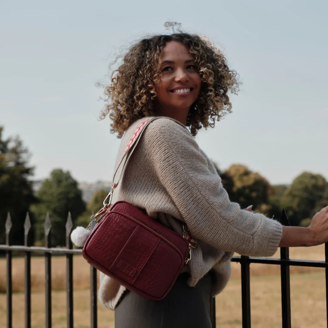 Original Plus Bag Croc Berry Red & Accessories - Image 2