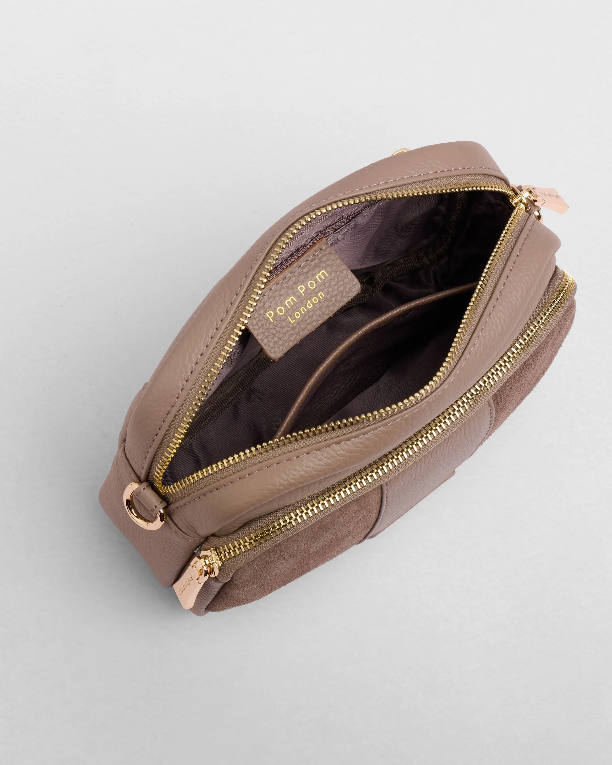 Original Suede & Leather Bag Mocha - Image 6