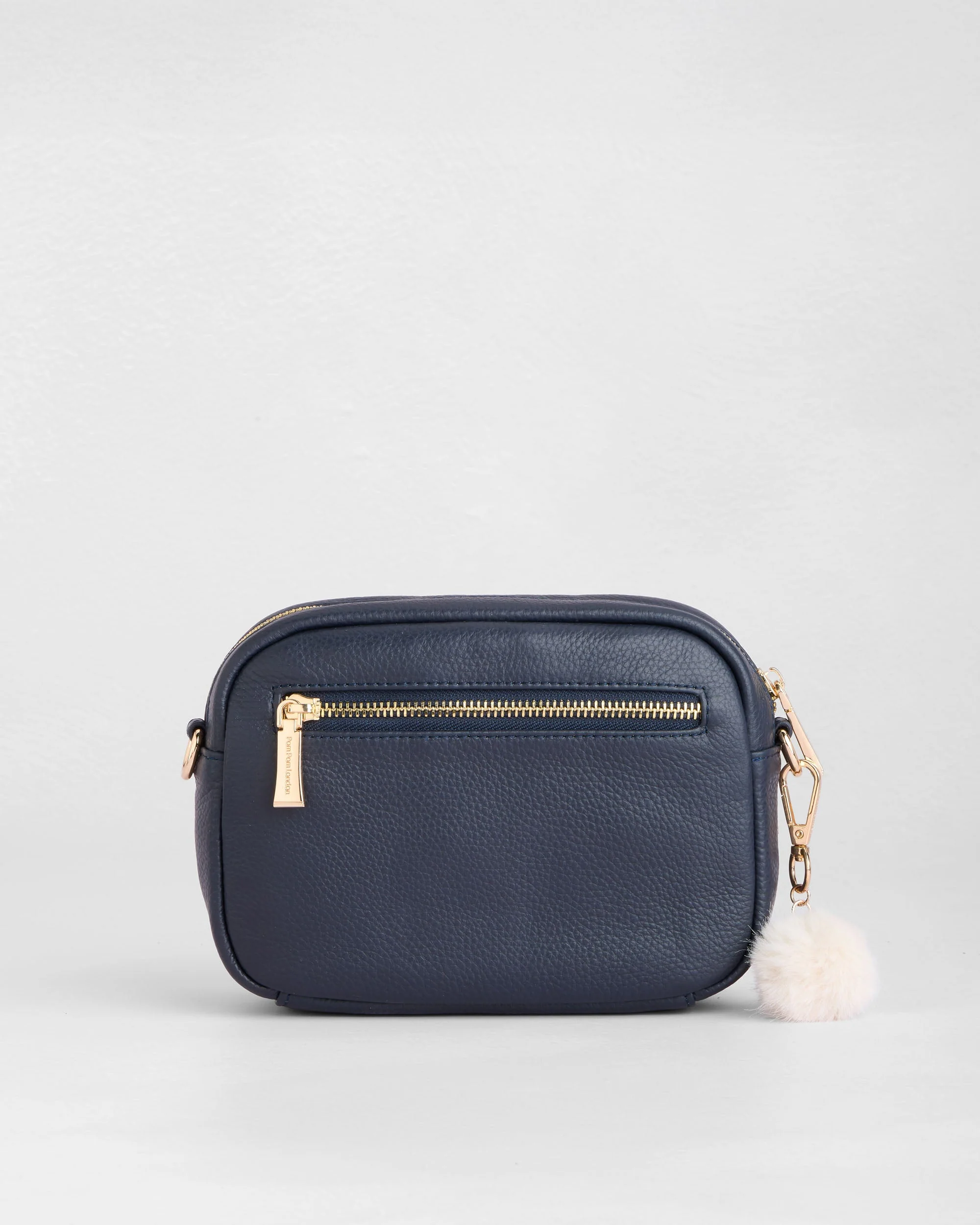 Original Suede & Leather Bag Navy - Image 4