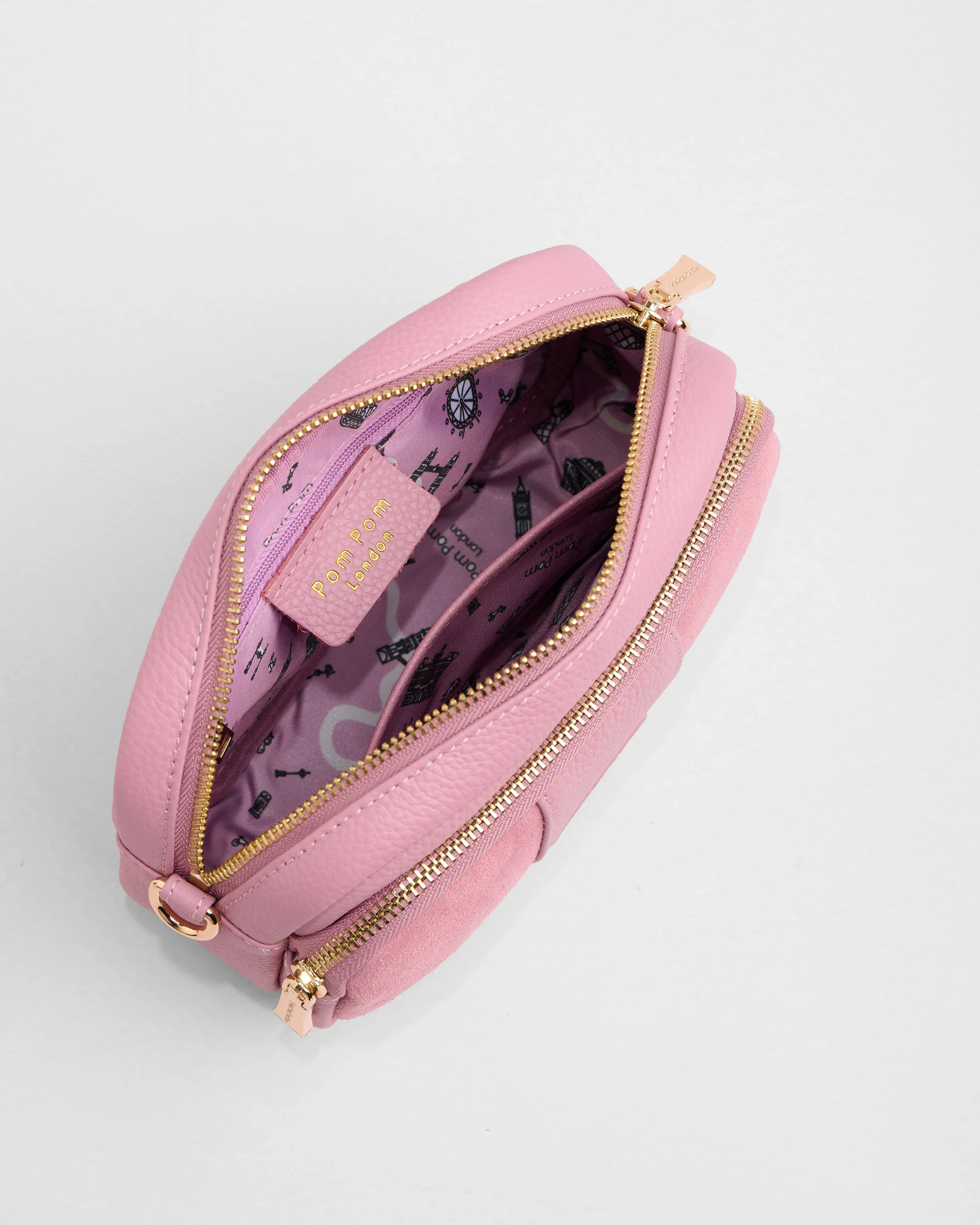Original Suede & Leather Bag Pink - Image 5