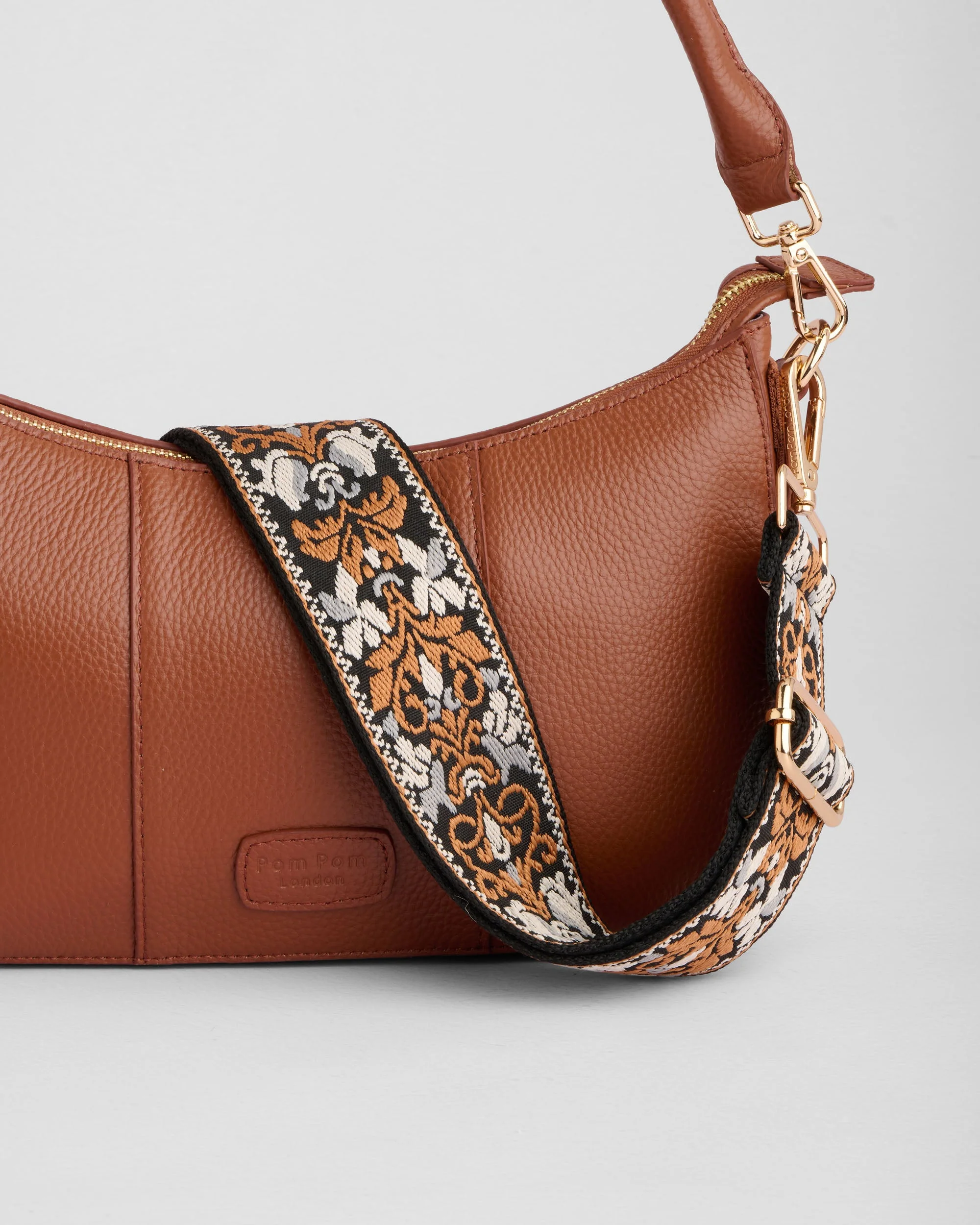 Pom Pom London Edgware Bag Chestnut - Image 3