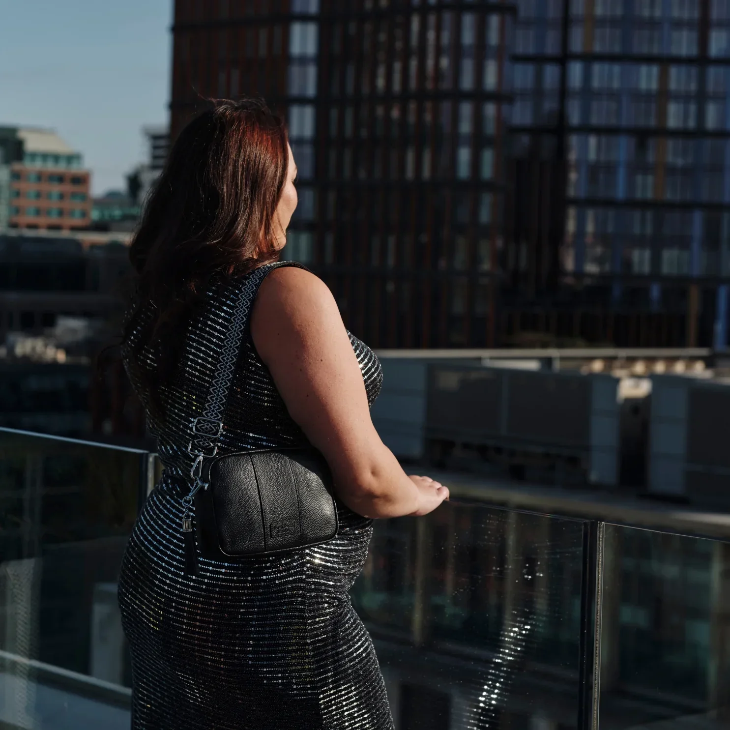 Pom Pom London City Bag Black Silver Hardware - Image 2
