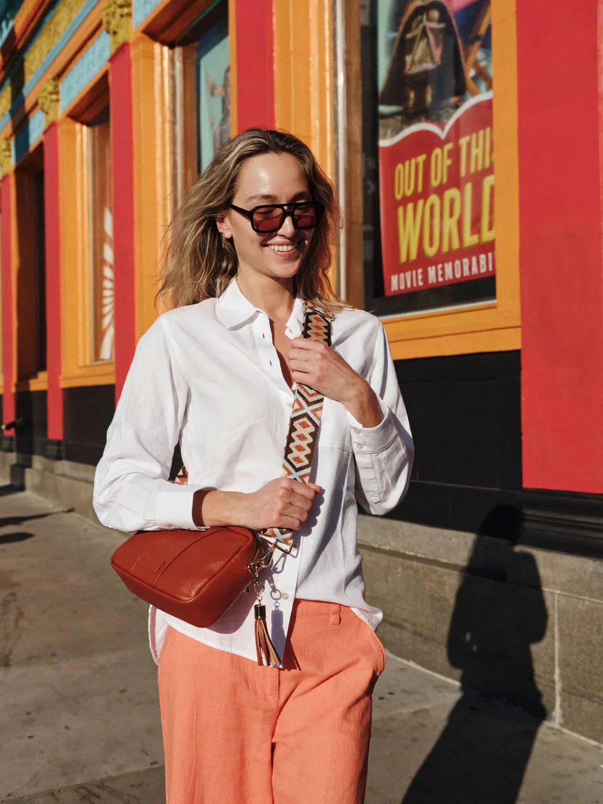 Pom Pom London City Bag Burnt Orange - Image 7