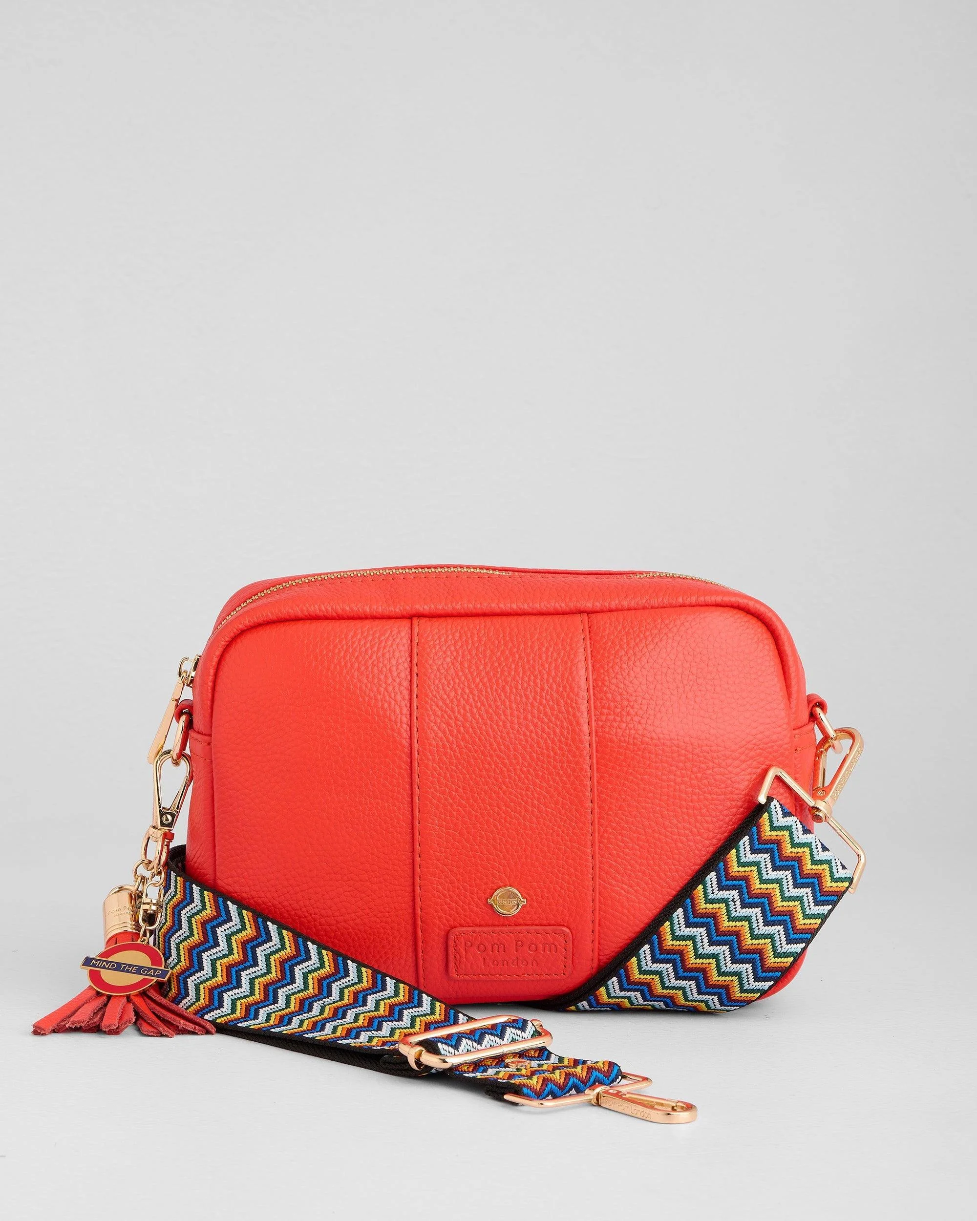 Pom Pom London City Bag Central Line Red - Image 5