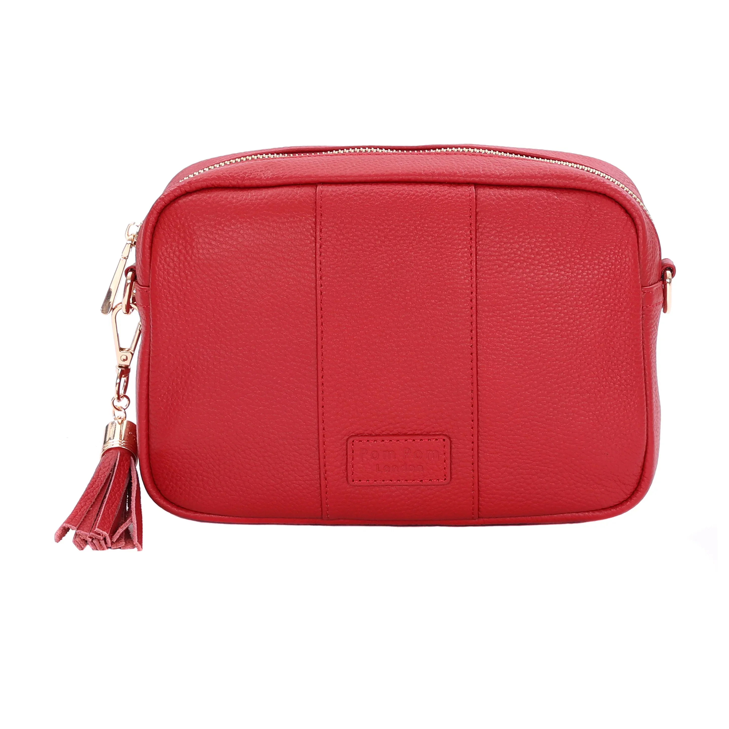 Pom Pom London City Bag Crimson Red