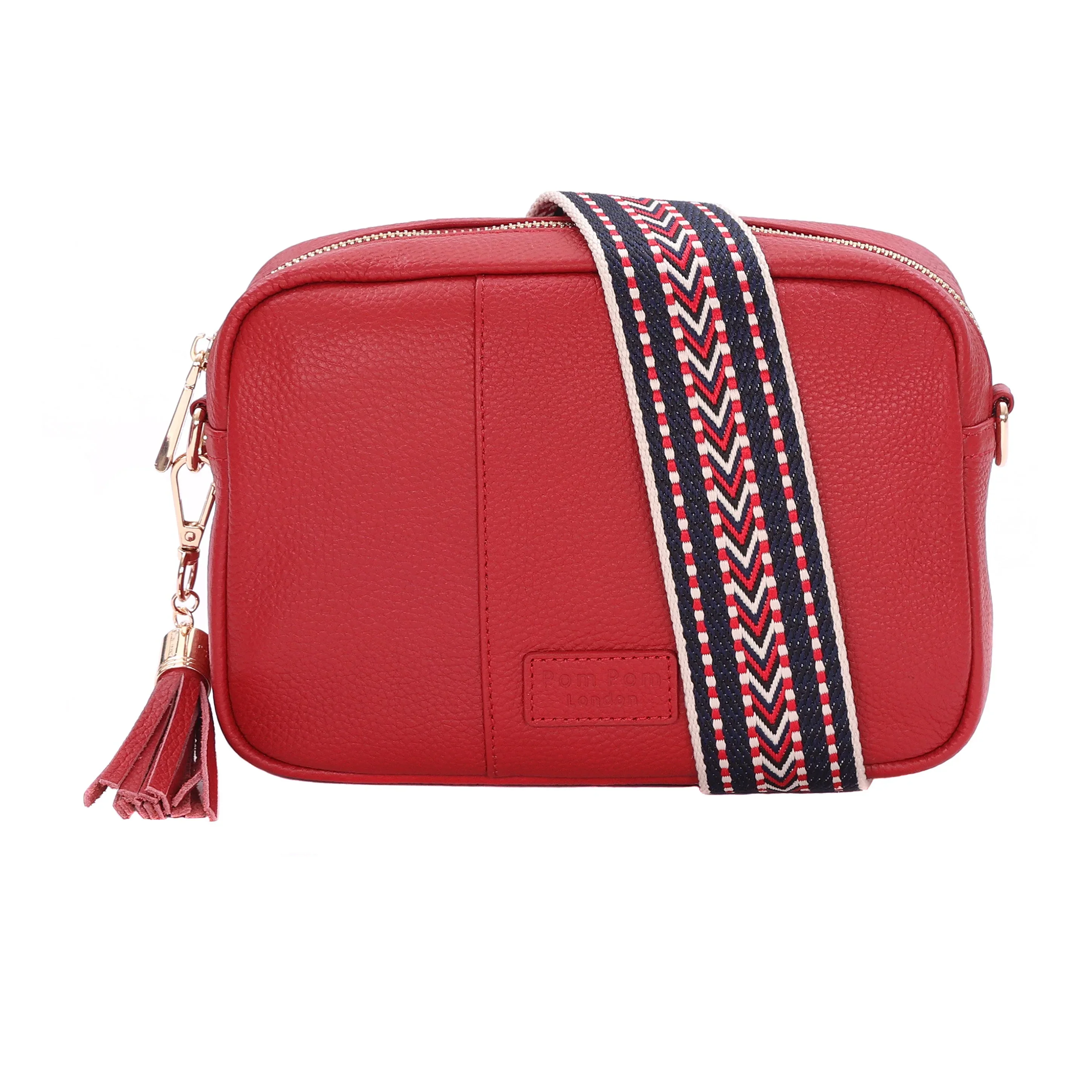 Pom Pom London City Bag Crimson Red - Image 2