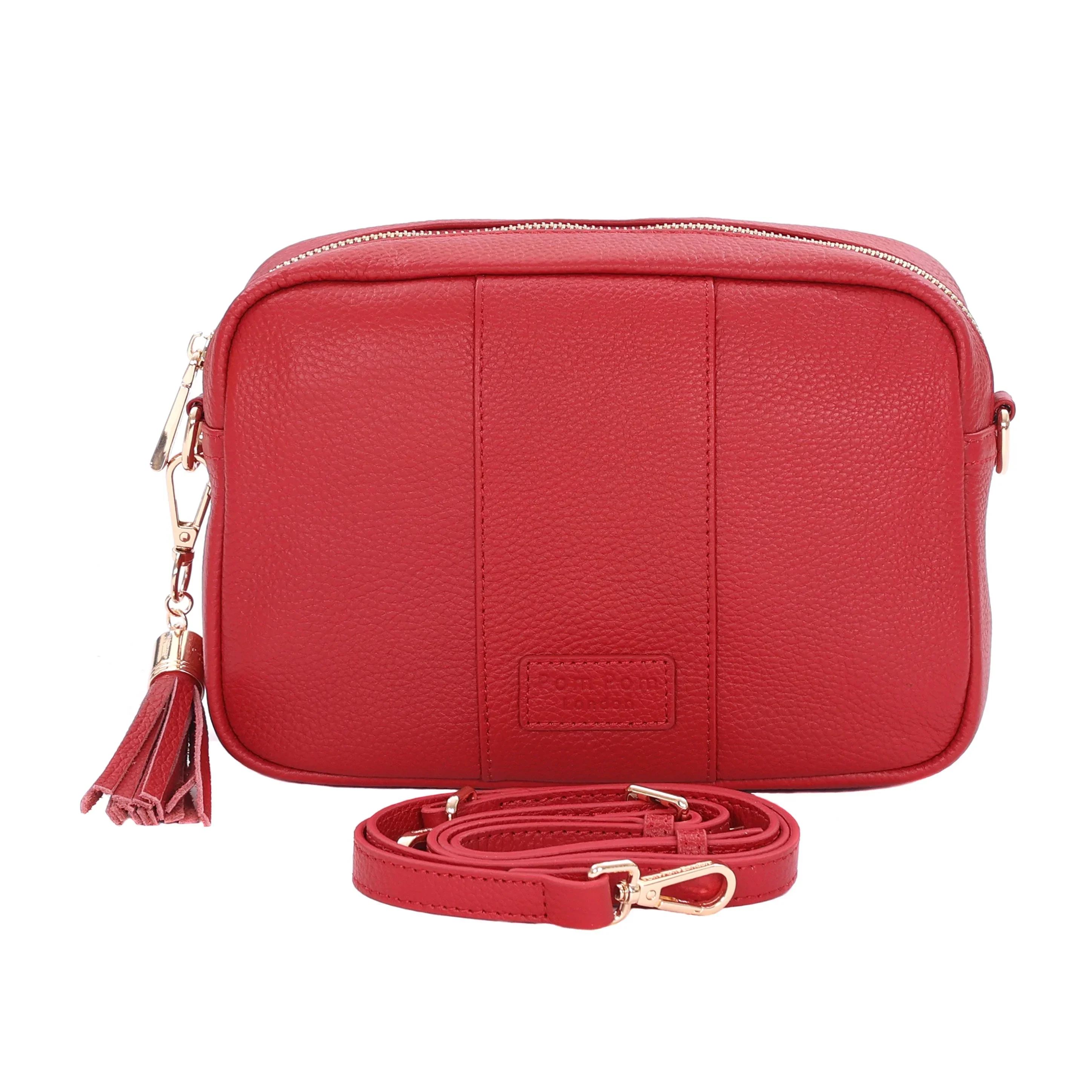 Pom Pom London City Bag Crimson Red - Image 3