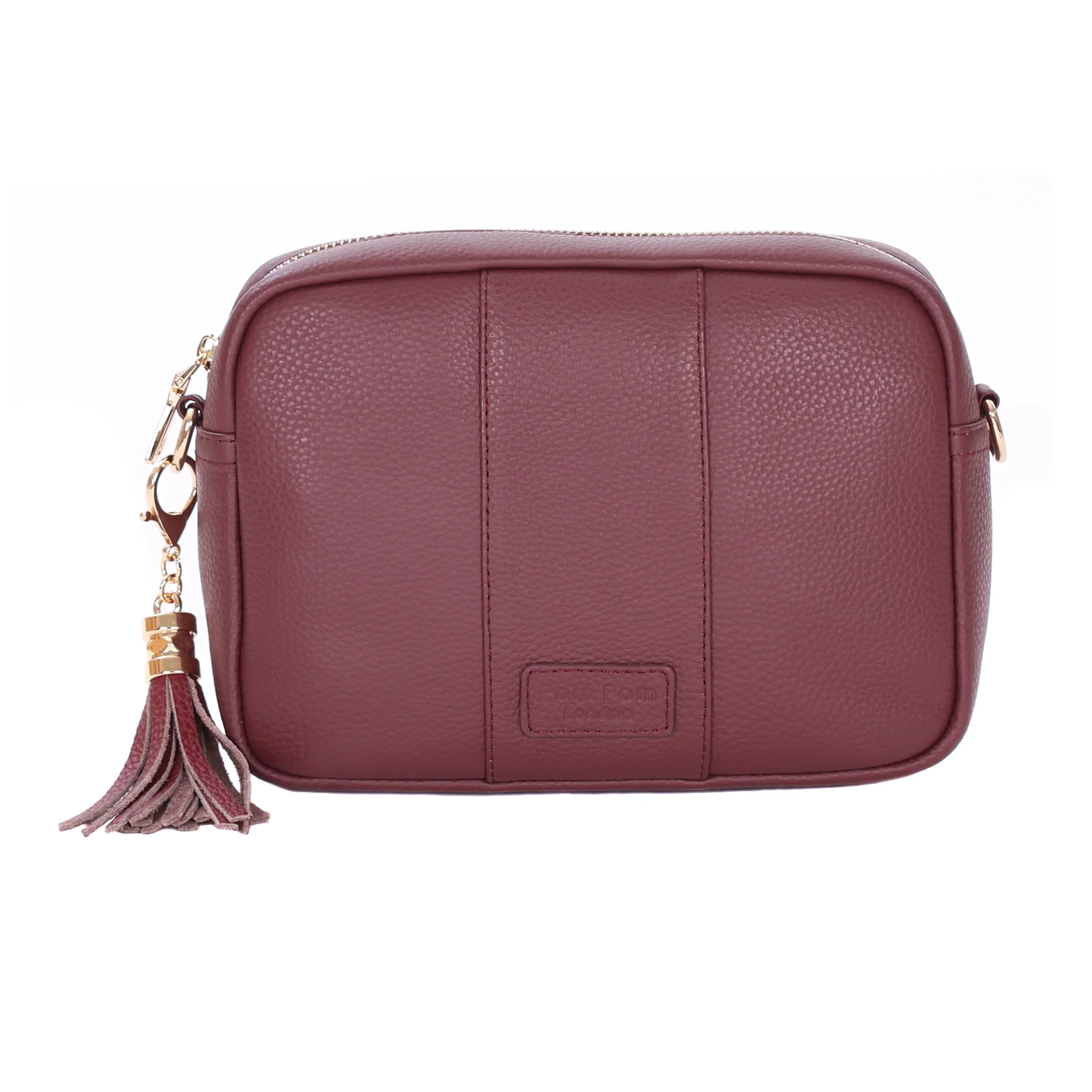 Pom Pom London City Bag Deep Burgundy