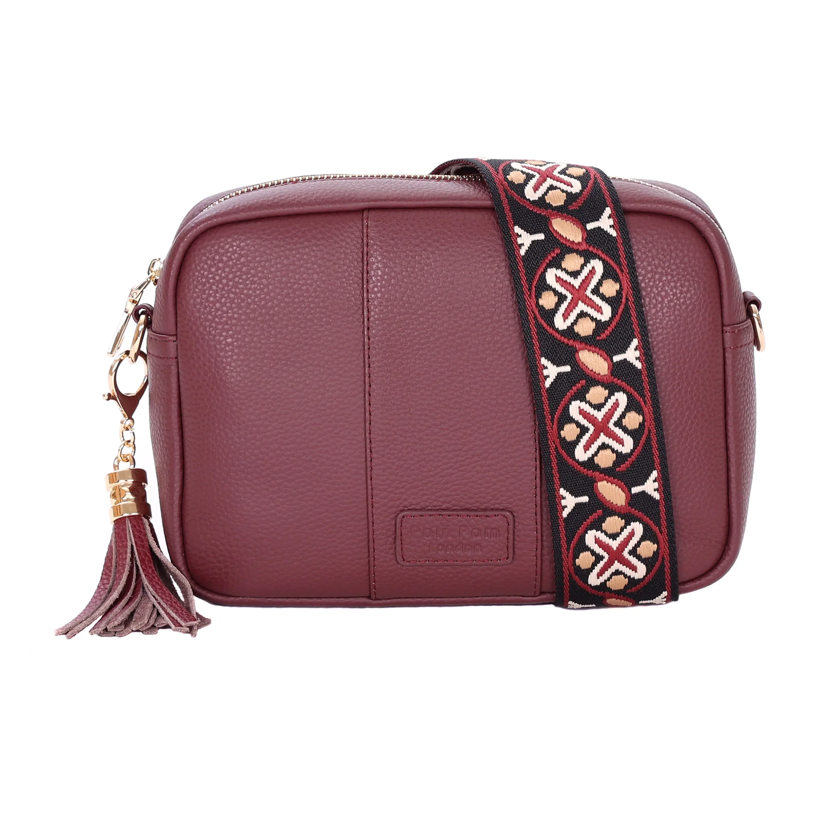 Pom Pom London City Bag Deep Burgundy - Image 2