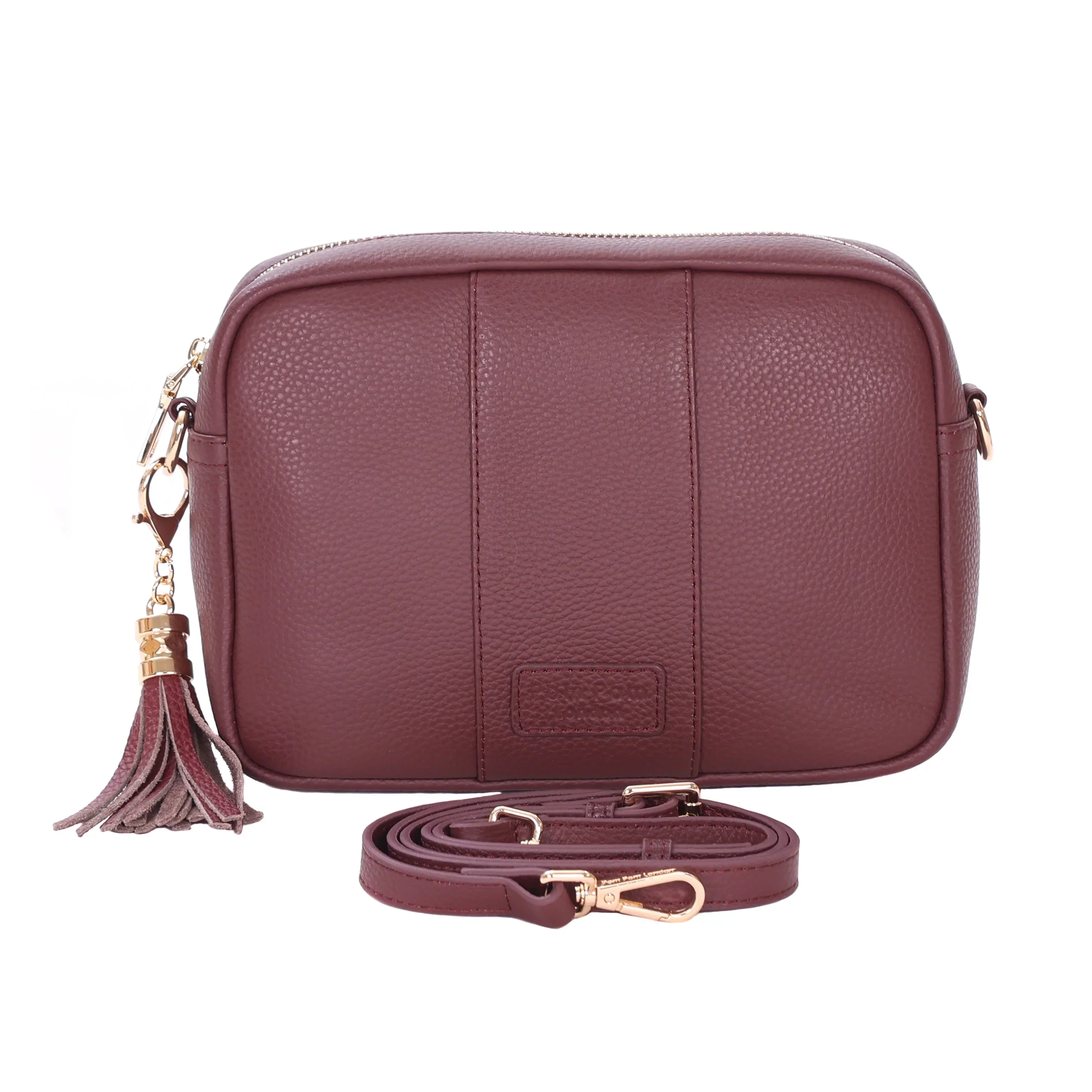 Pom Pom London City Bag Deep Burgundy - Image 3