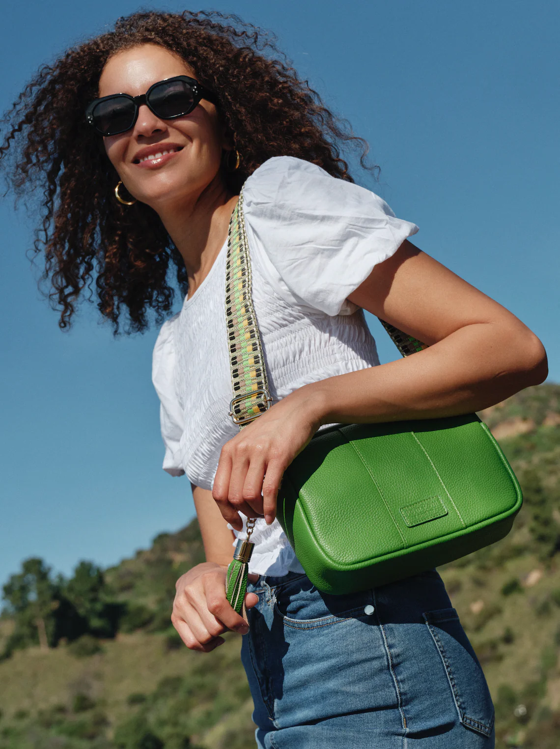 Pom Pom London City Bag Frog Green - Image 2