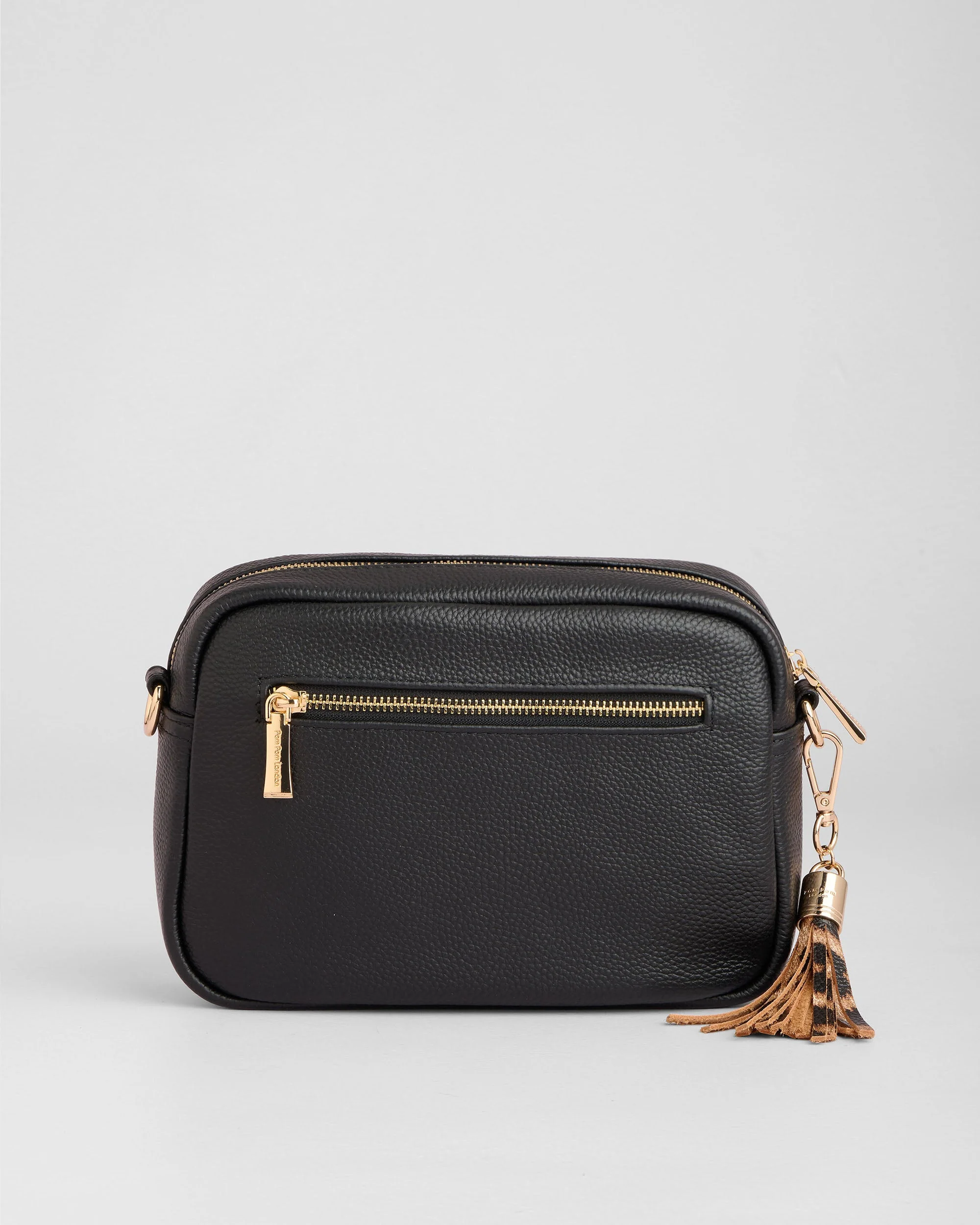 Pom Pom London City Bag Leopard Print Black - Image 6