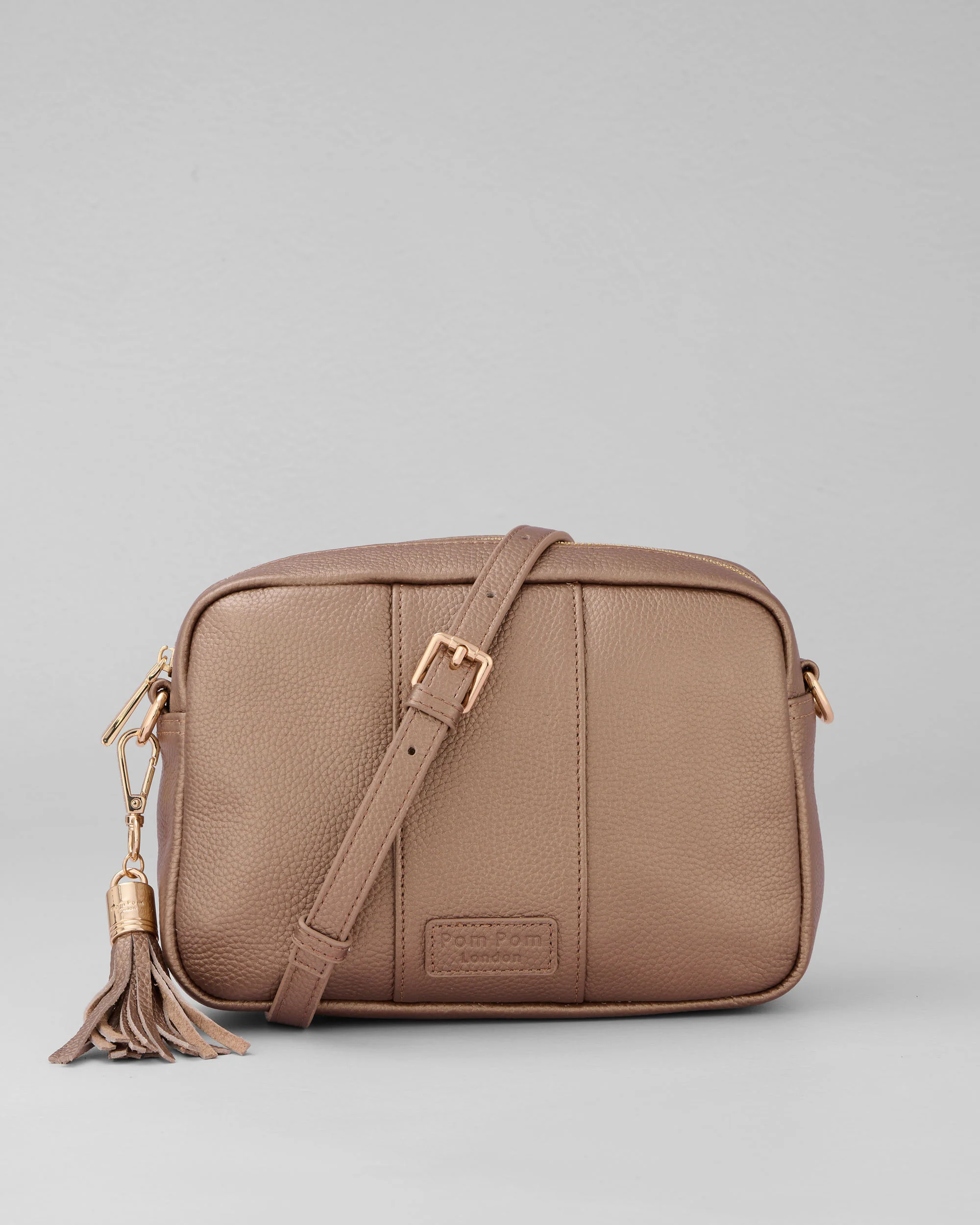 Pom Pom London City Bag Metallic Bronze - Image 4