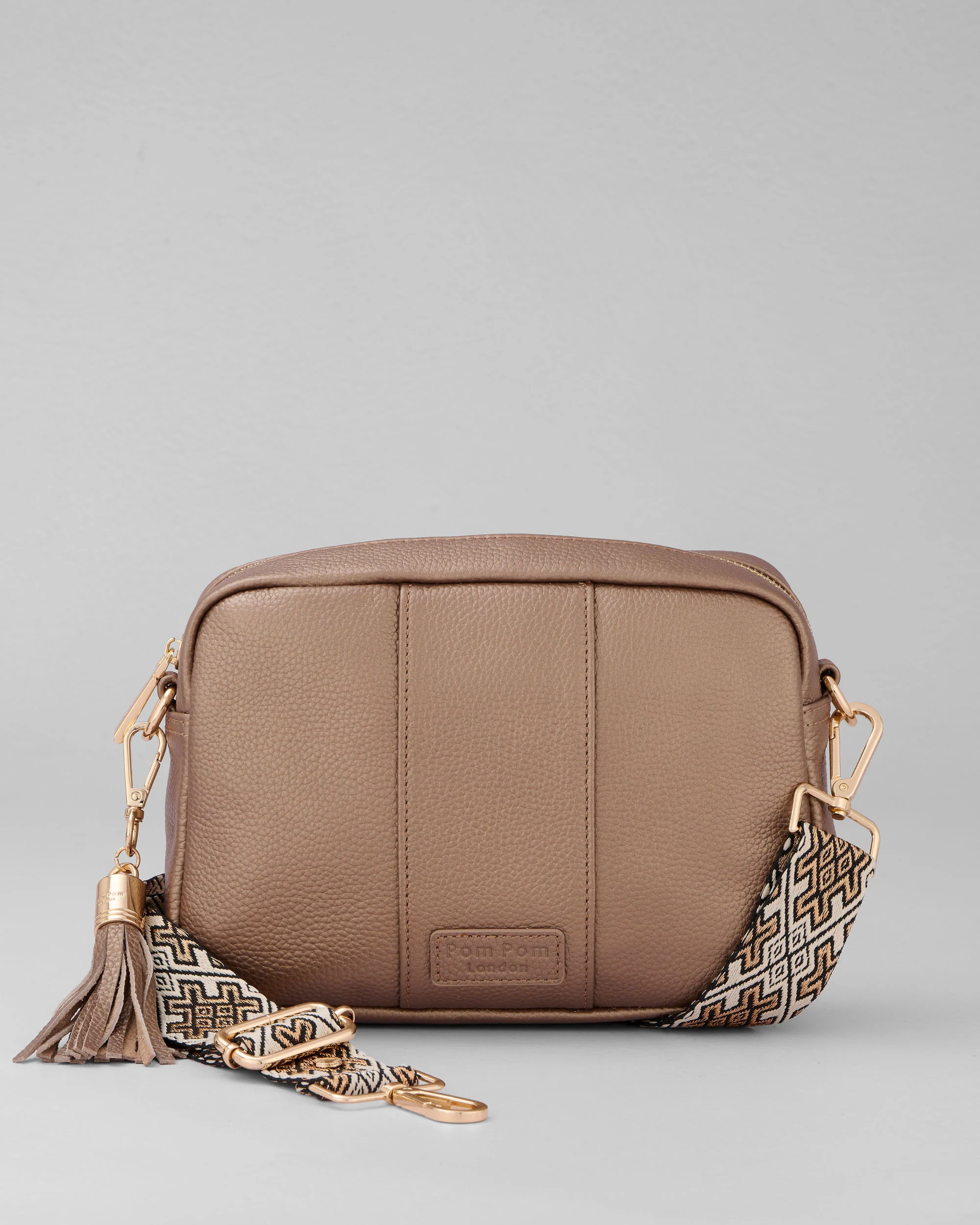 Pom Pom London City Bag Metallic Bronze - Image 5