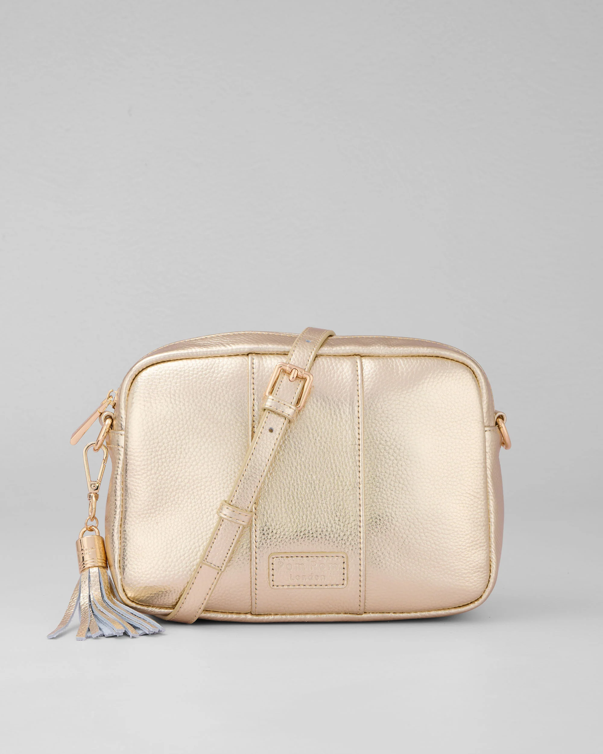 Pom Pom London City Bag Metallic Gold - Image 4