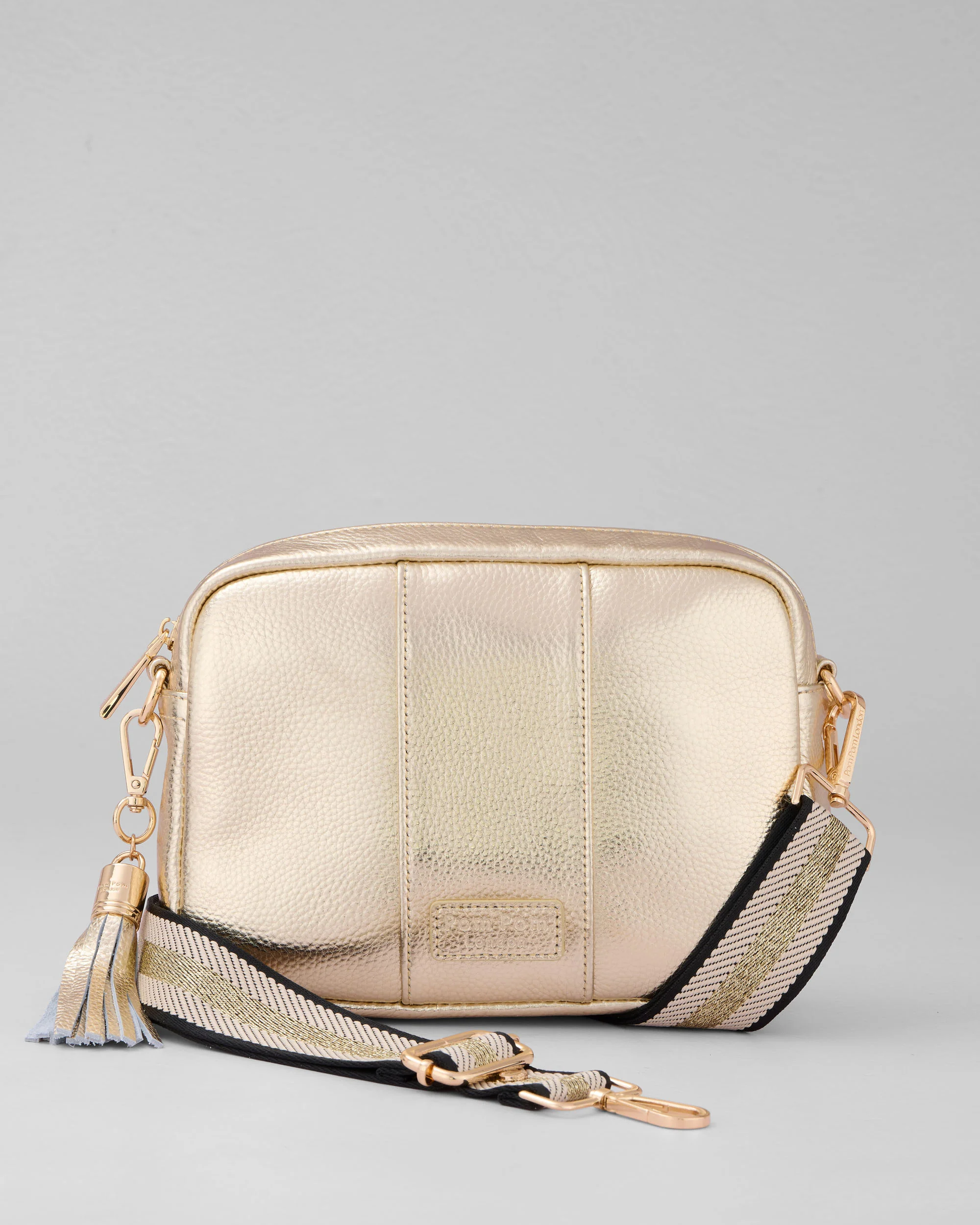 Pom Pom London City Bag Metallic Gold - Image 5