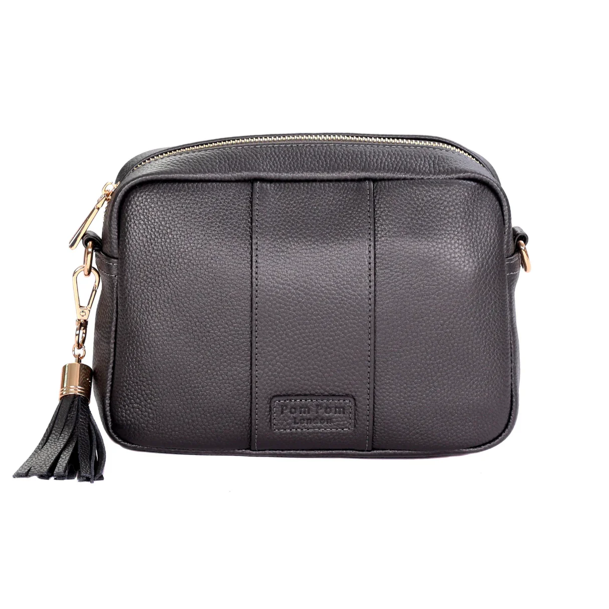 Pom Pom London City Bag Metallic Pewter