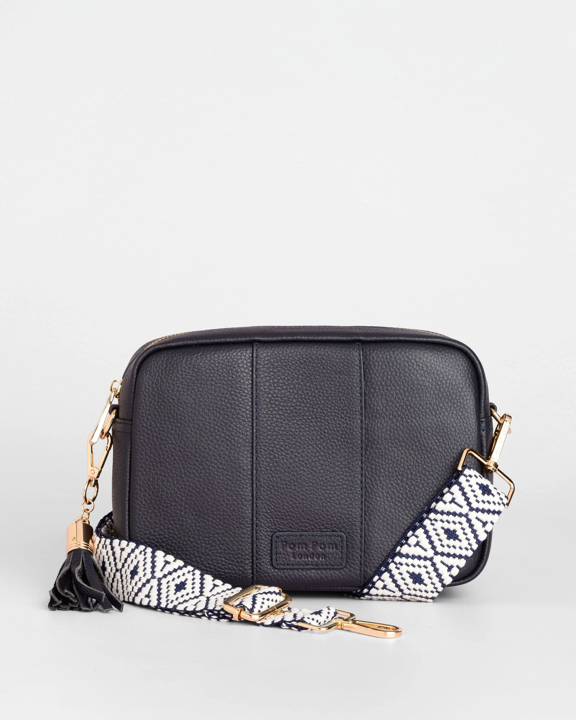 Pom Pom London City Bag Navy - Image 3