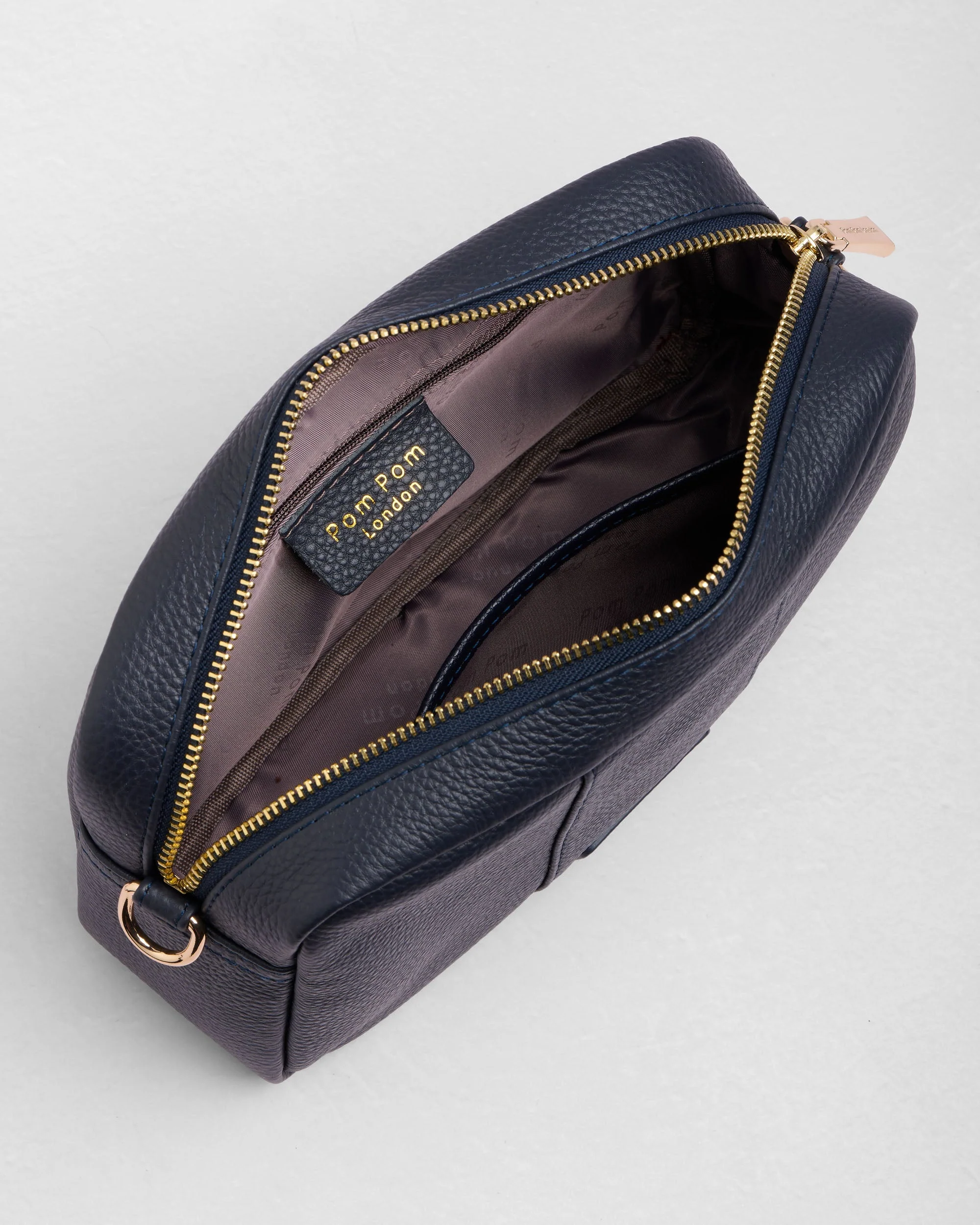 Pom Pom London City Bag Navy - Image 6