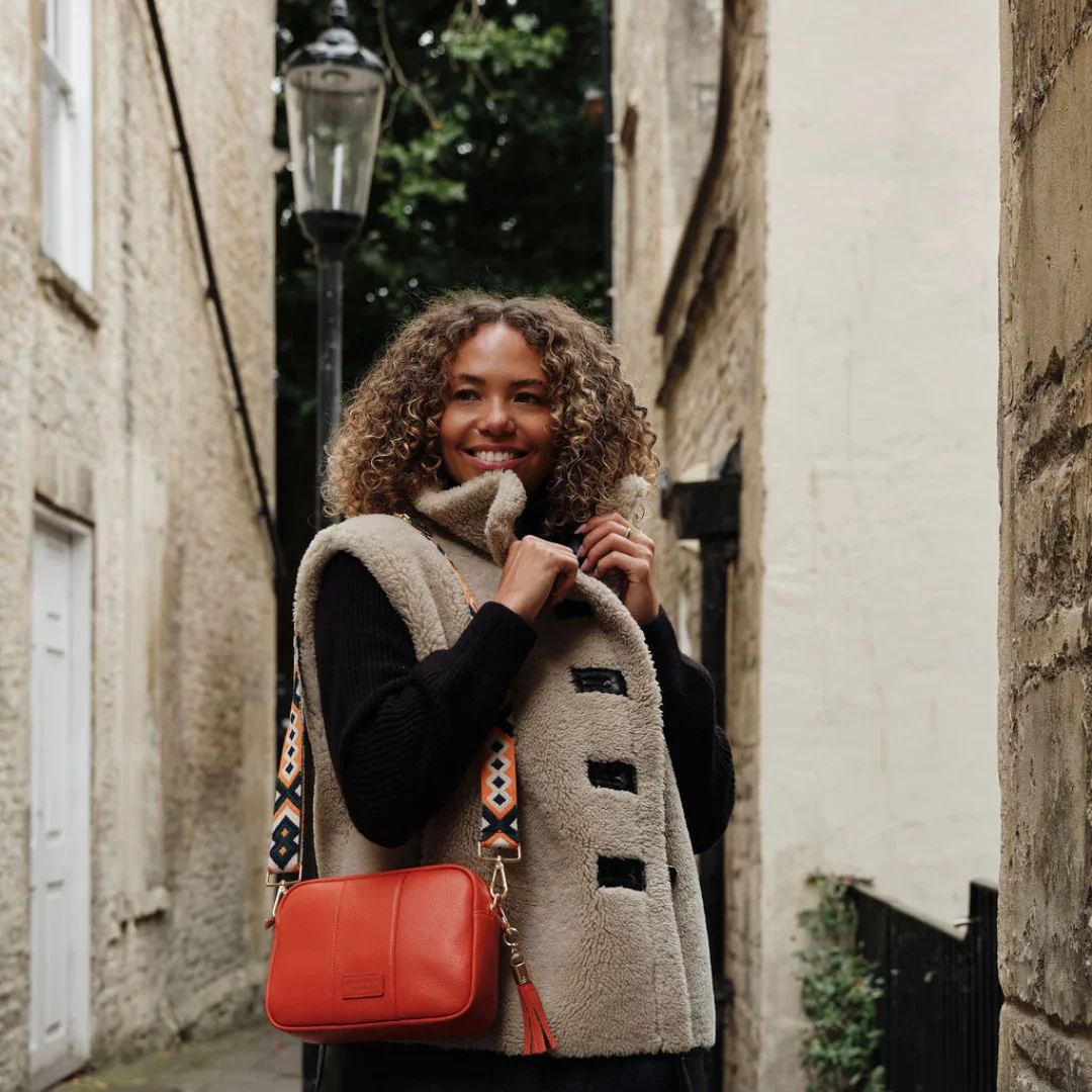 Pom Pom London City Bag Orange Spice - Image 5