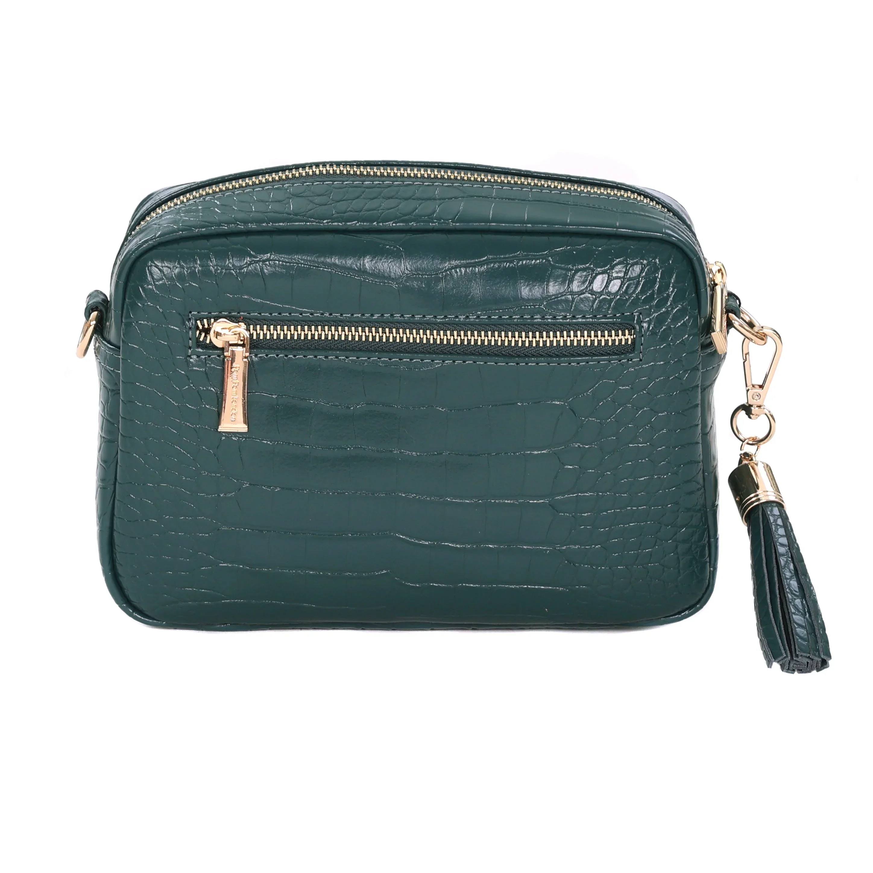 Pom Pom London City Bag Croc Marine Blue - Image 4