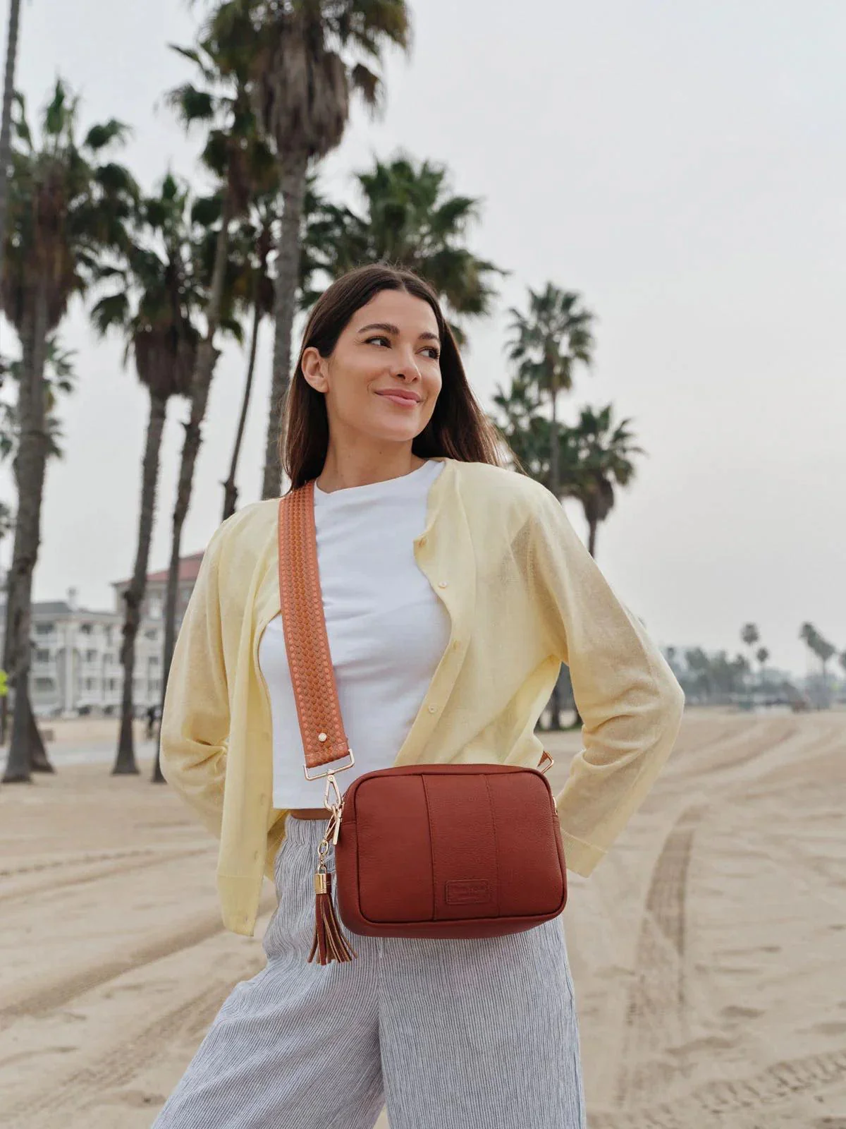 Pom Pom London City Duo Bag Burnt Orange - Image 2