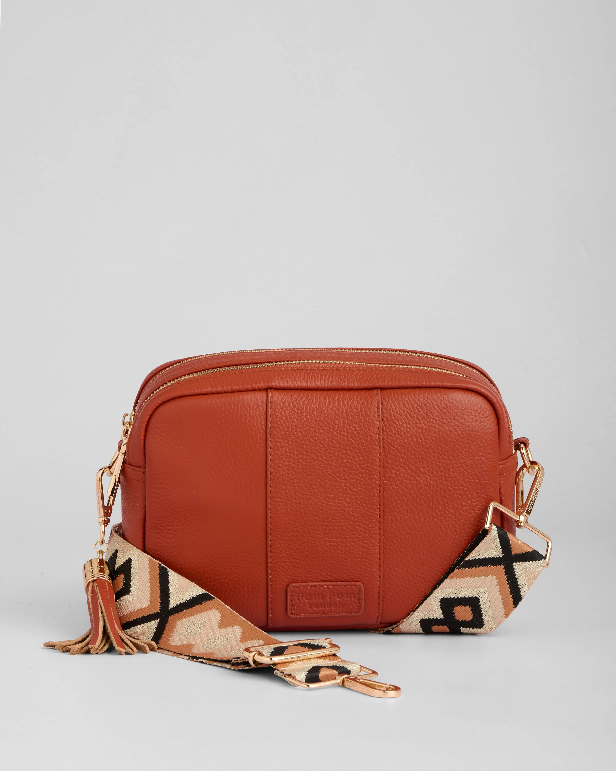Pom Pom London City Duo Bag Burnt Orange - Image 3