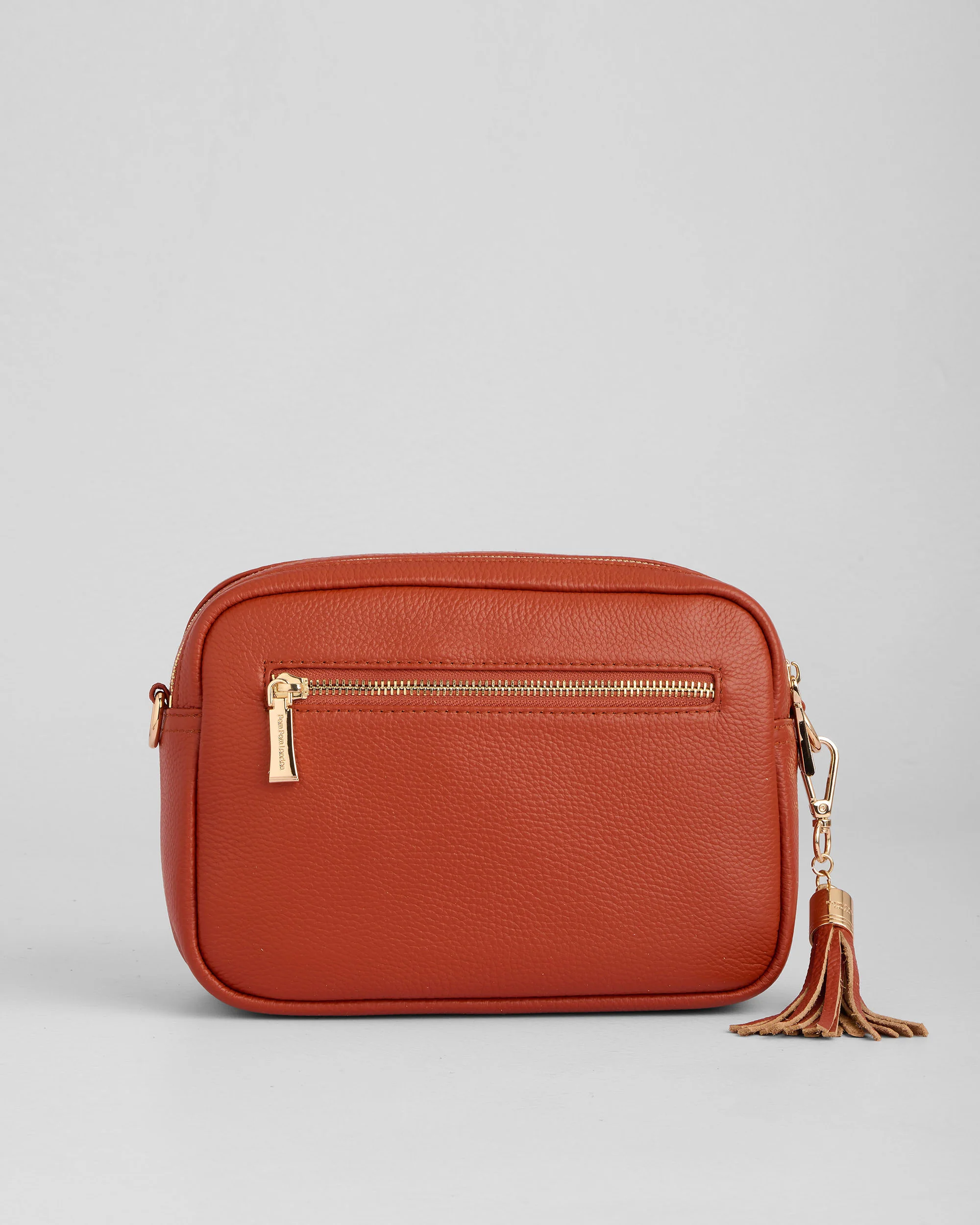 Pom Pom London City Duo Bag Burnt Orange - Image 4