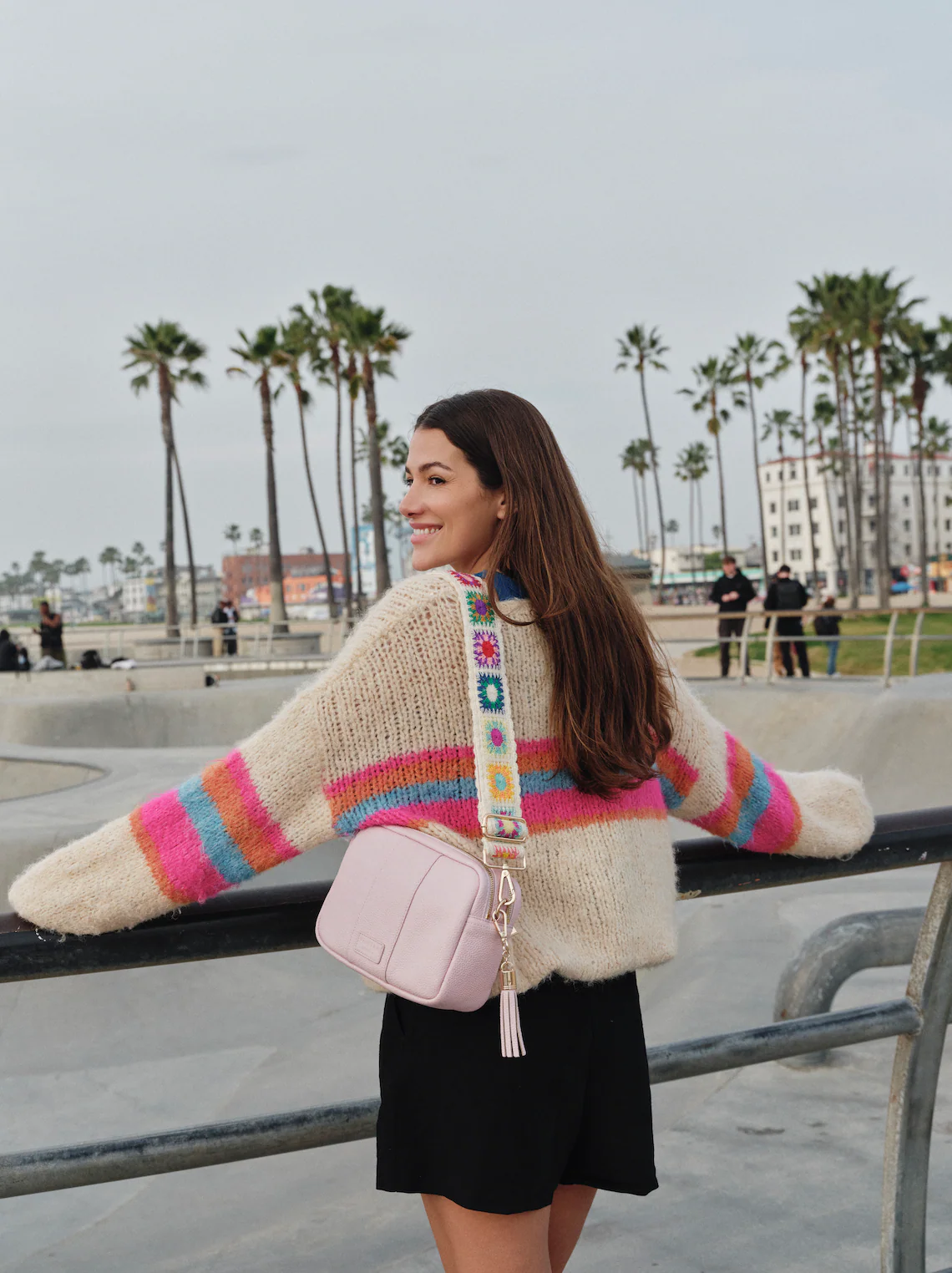 Pom Pom London City Duo Bag Cherry Blossom Pink - Image 2