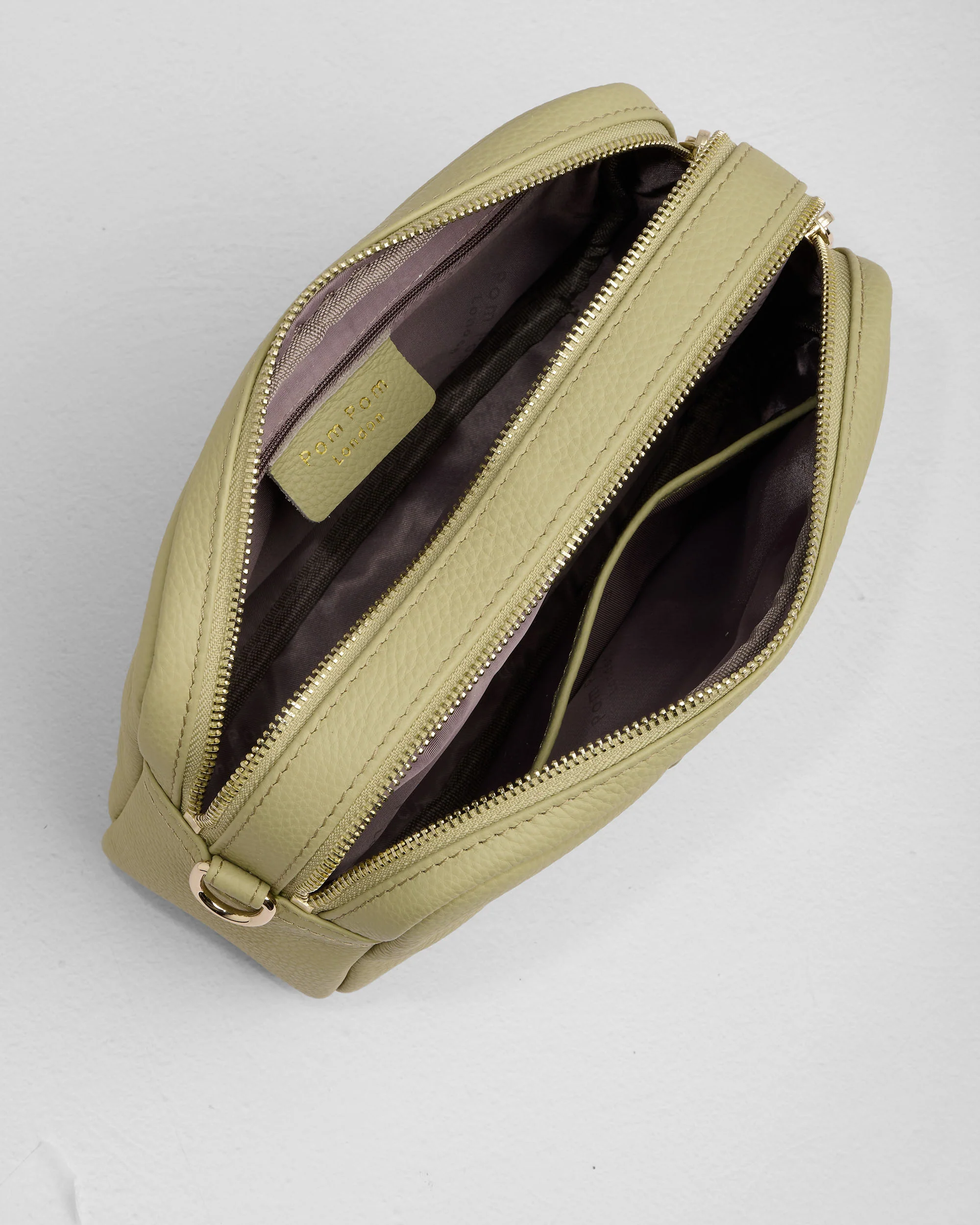Pom Pom London City Duo Bag Pale Fern - Image 6
