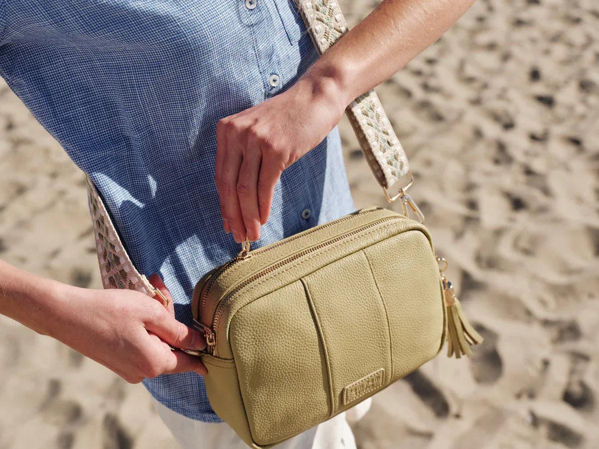 Pom Pom London City Duo Bag Pale Fern - Image 7