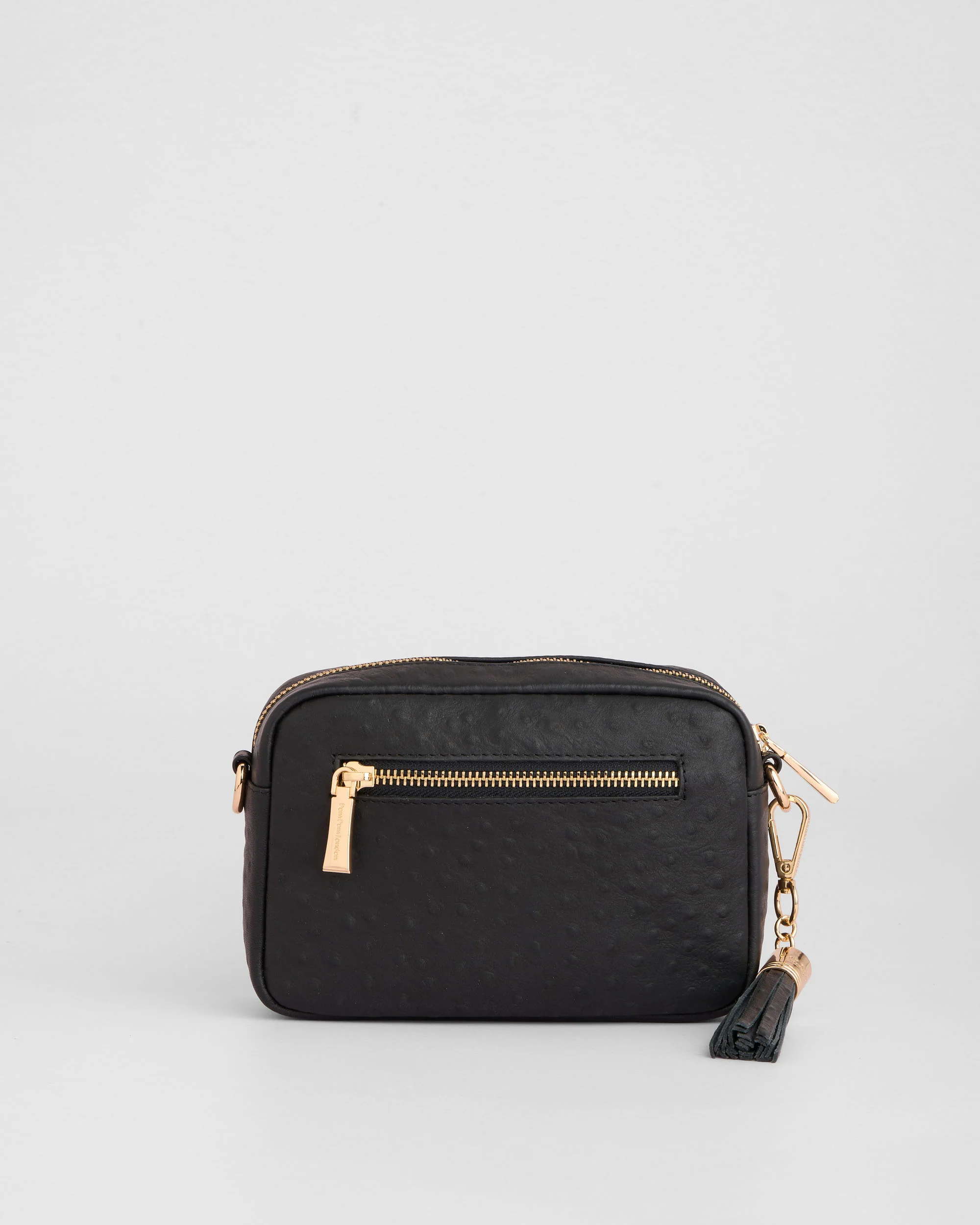 Pom Pom London City MINI Bag Ostrich Black - Image 5